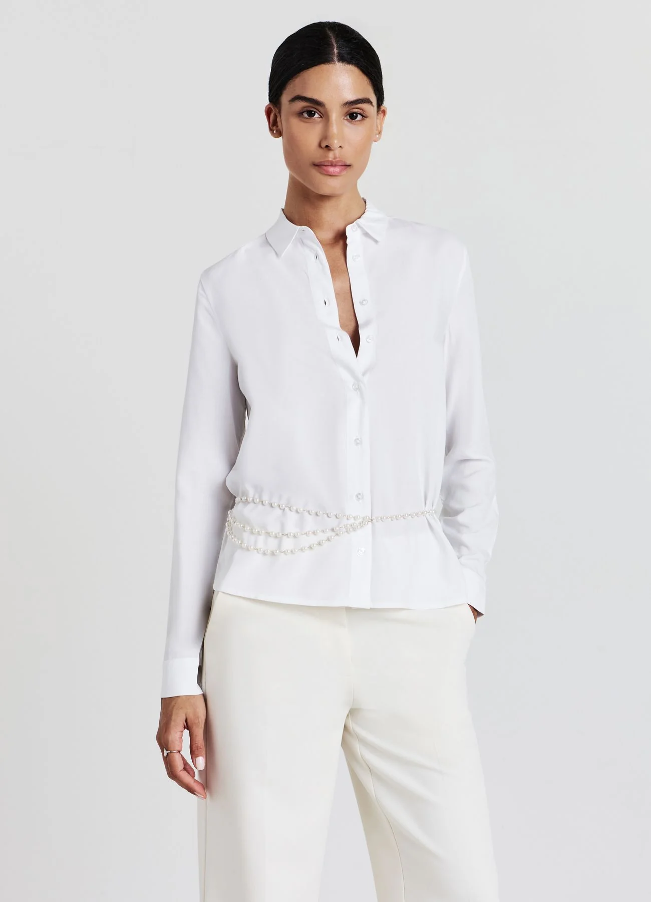 Camicia classica tinta unita - Image 3