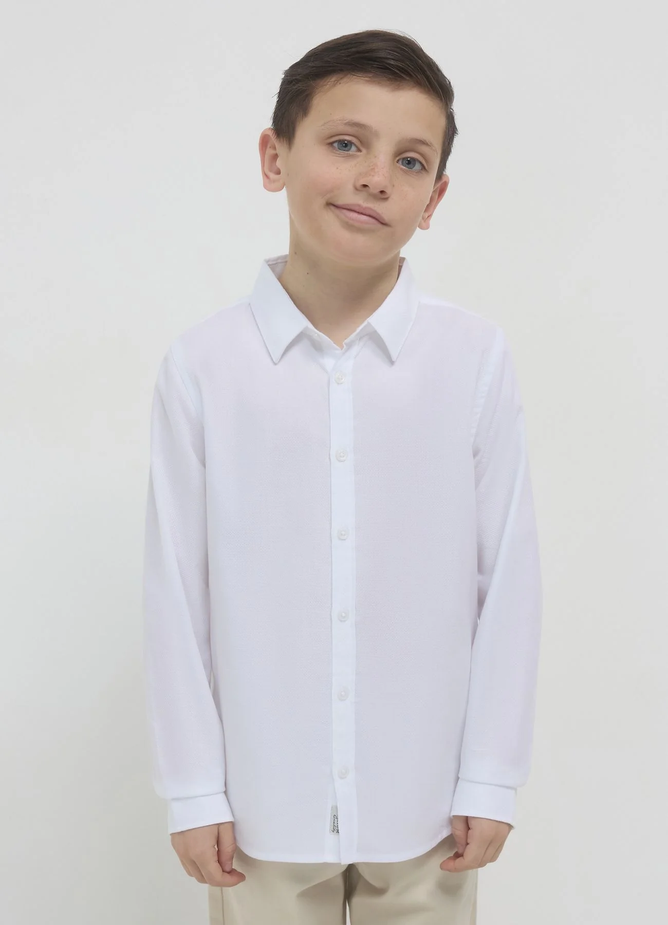 Camicia classica tinta unita - Image 2