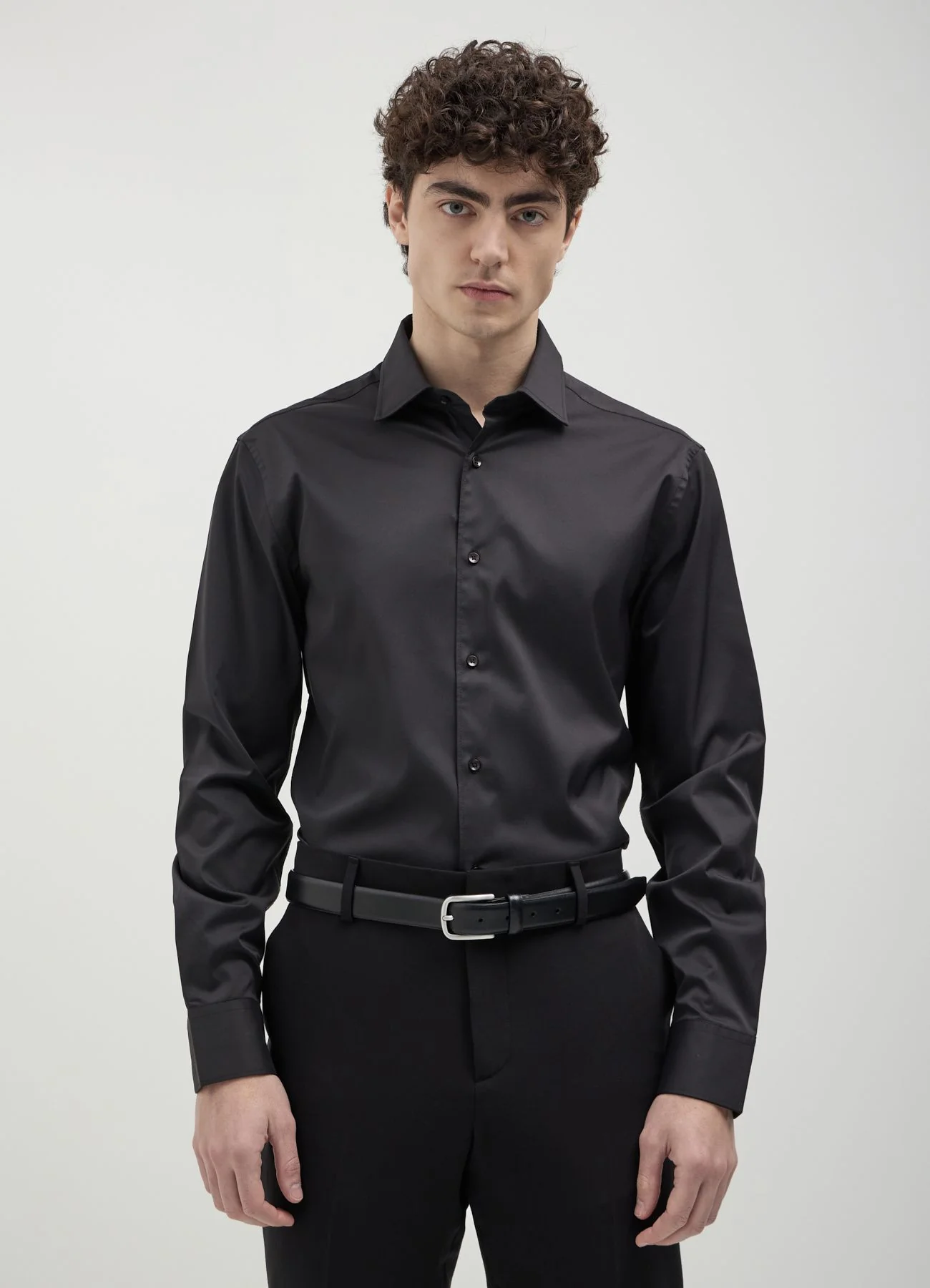 Camicia classica tinta unita - Image 2