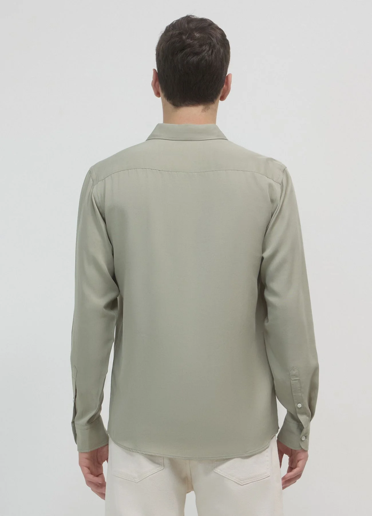 Camicia classica tinta unita - Image 2