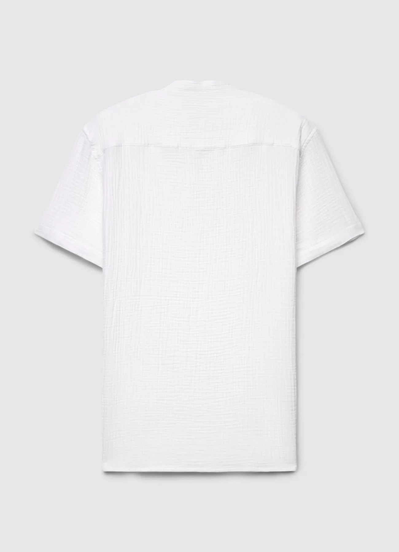 Camicia con collo alla coreana e bottoni - Image 5