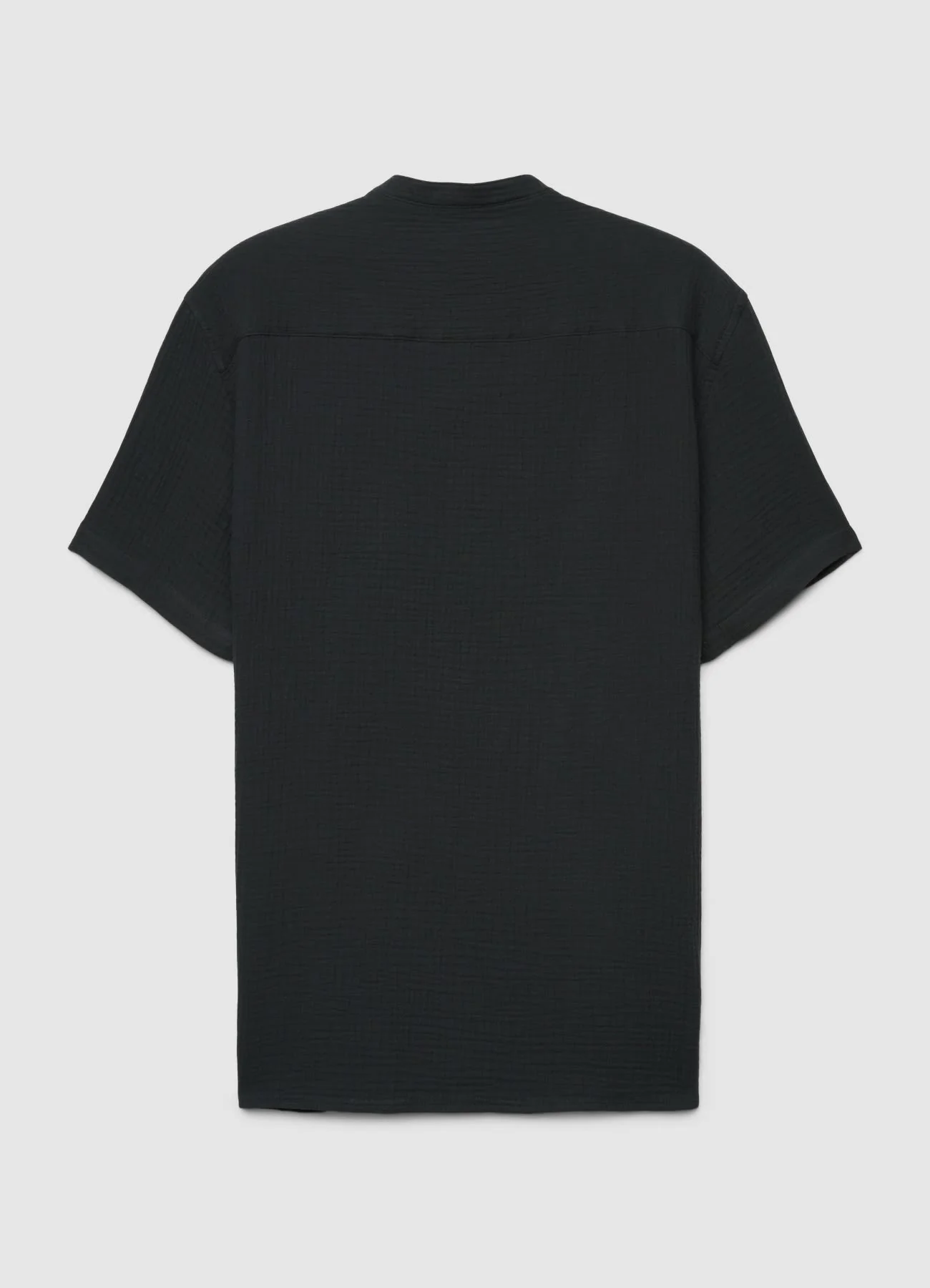 Camicia con collo alla coreana e bottoni - Image 4