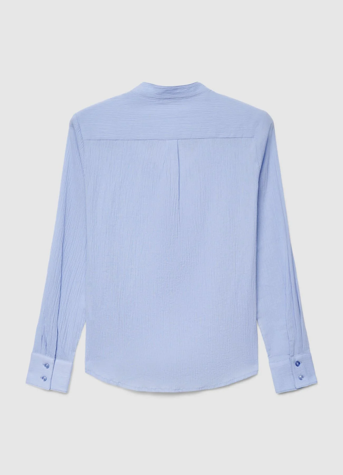 Camicia con collo alla coreana e bottoni - Image 4