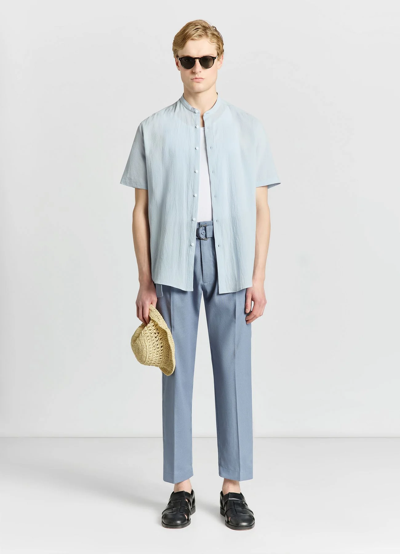Camicia con collo coreana