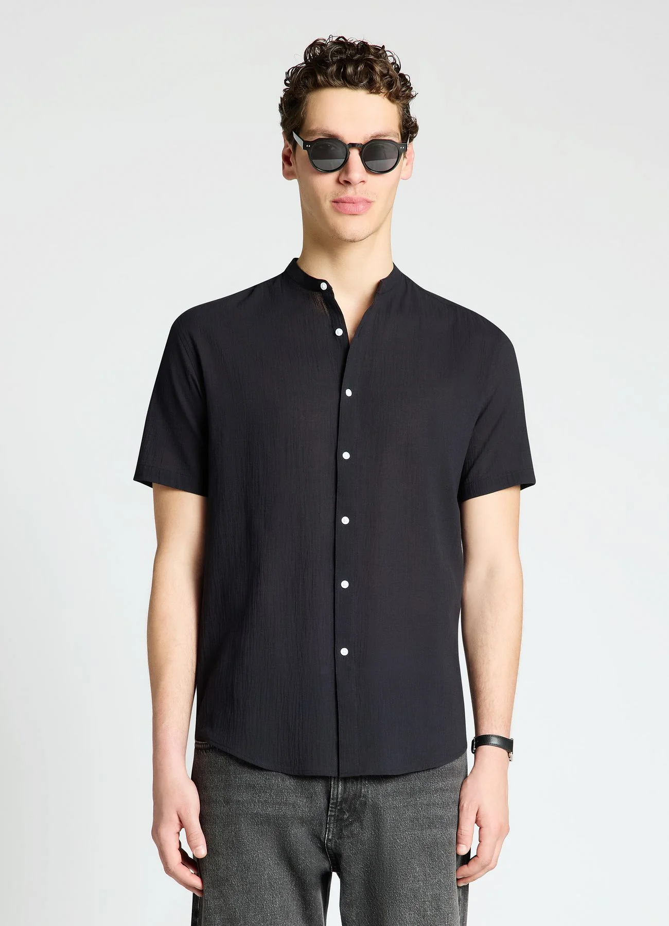 Camicia con collo coreana - Image 3