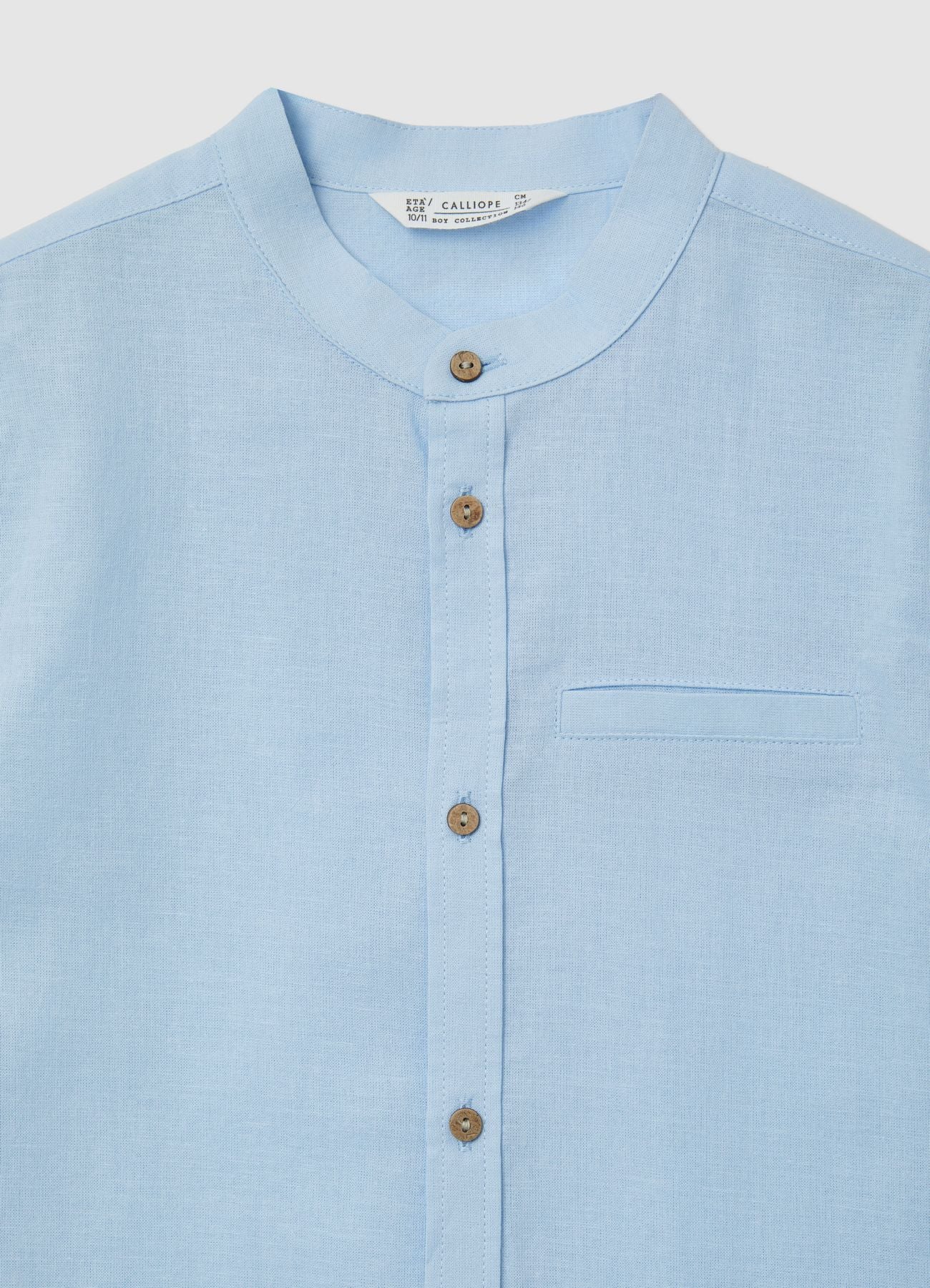 Camicia con collo coreano