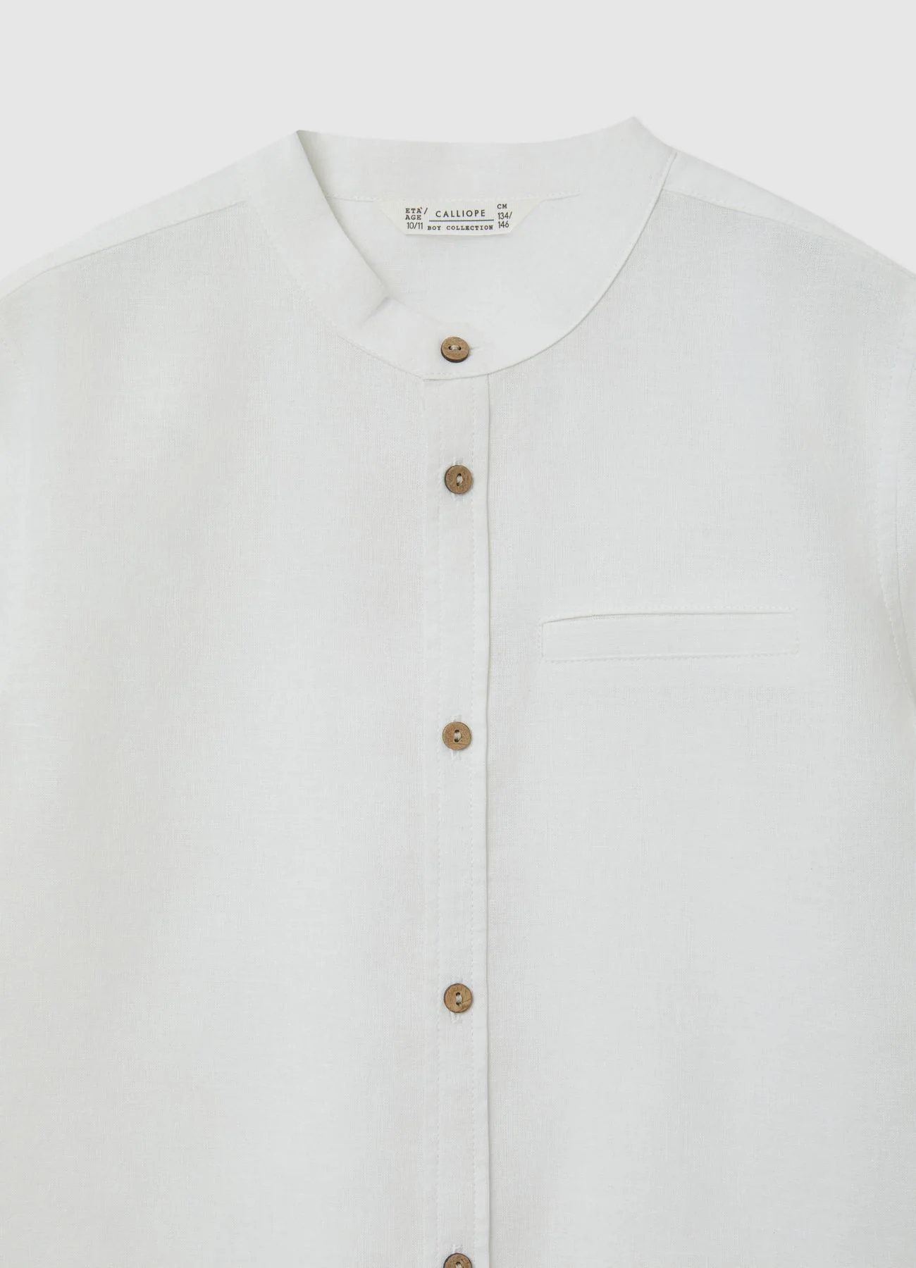 Camicia con collo coreano - Image 2