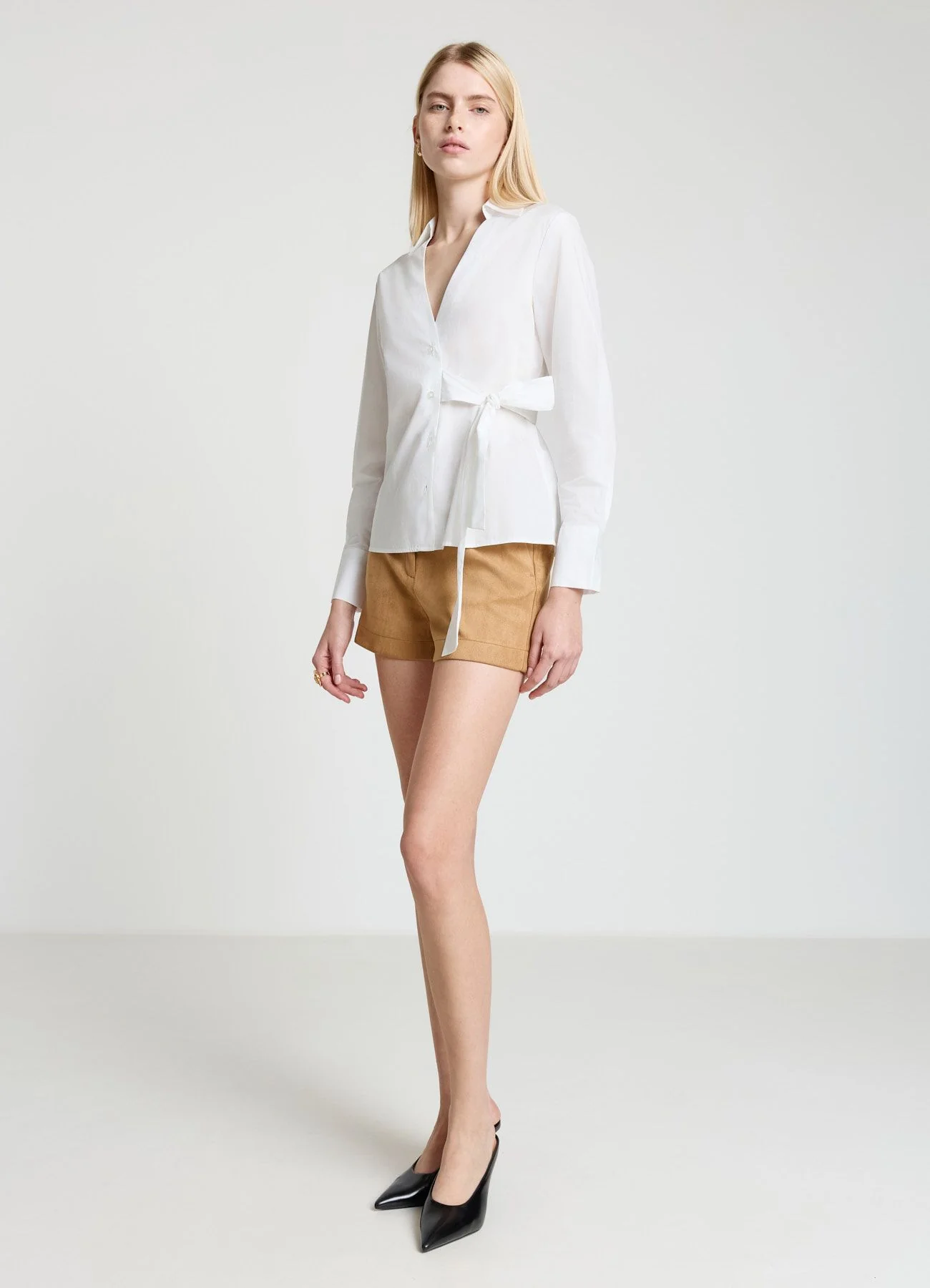 Camicia con fiocco in vita - Image 2