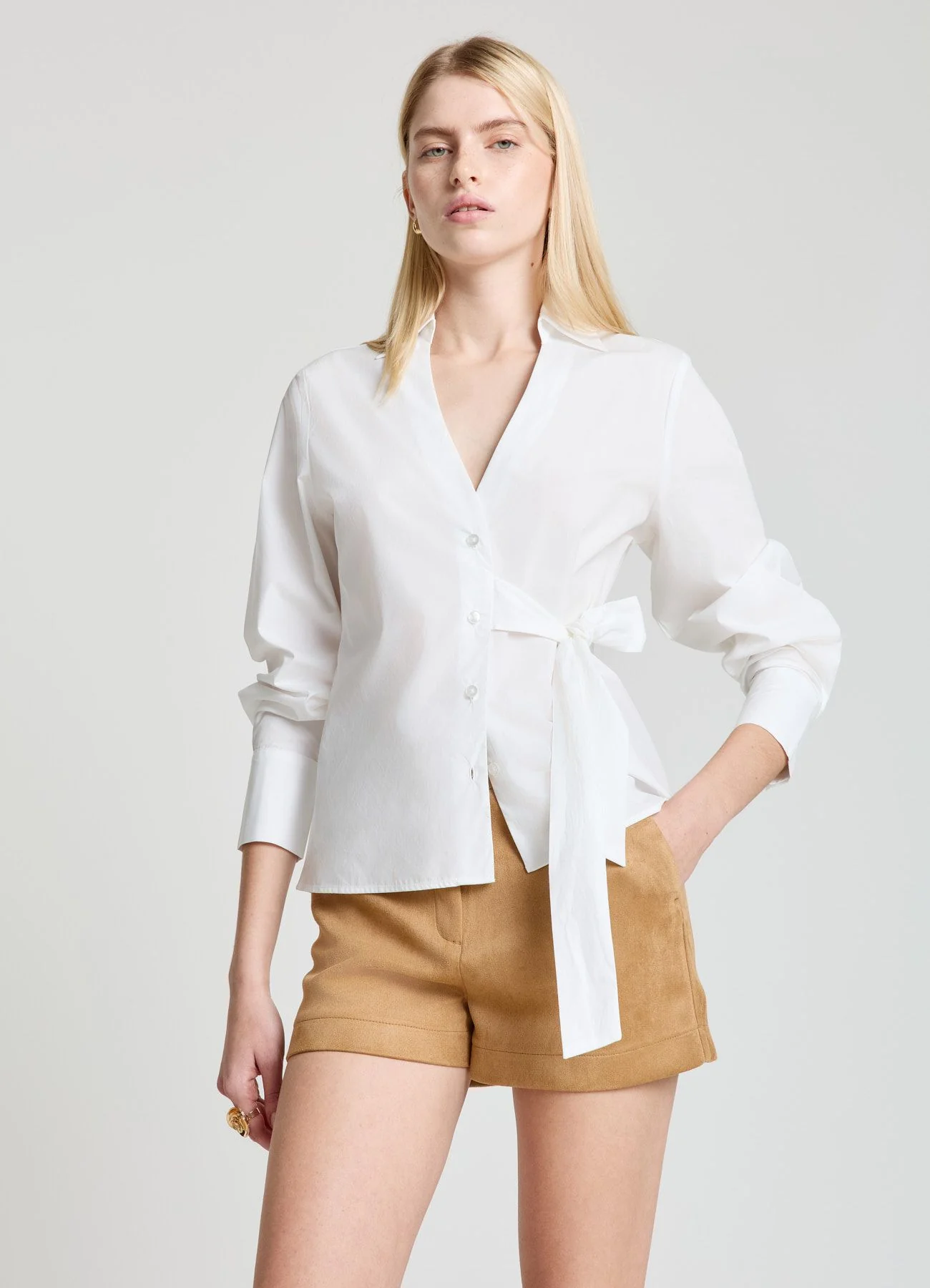 Camicia con fiocco in vita - Image 3