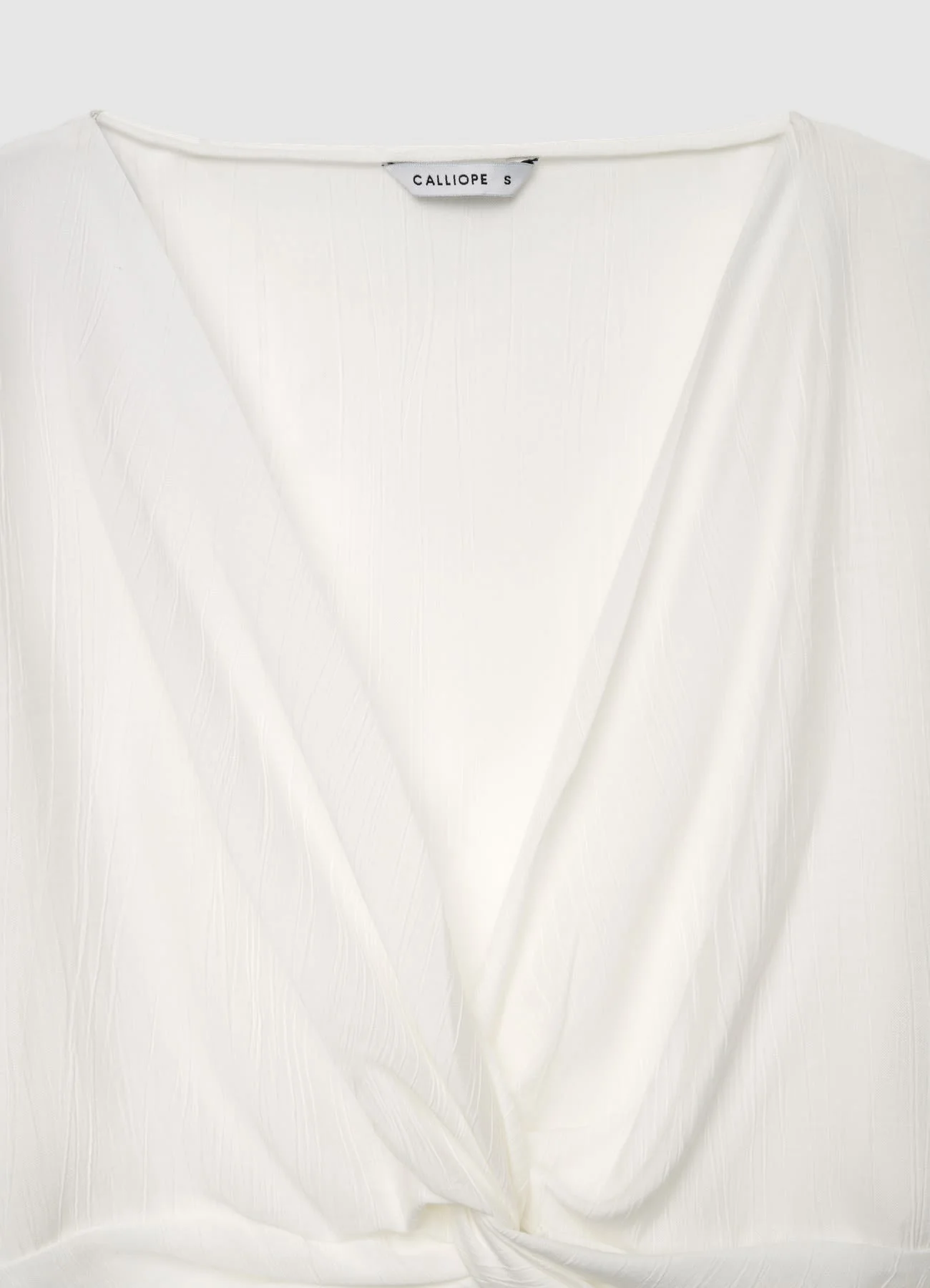 Camicia con nodo con volant - Image 5