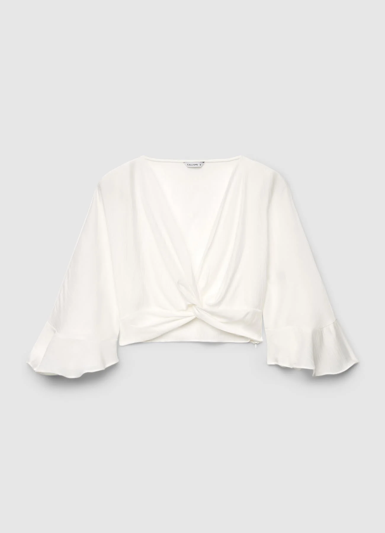 Camicia con nodo con volant - Image 6