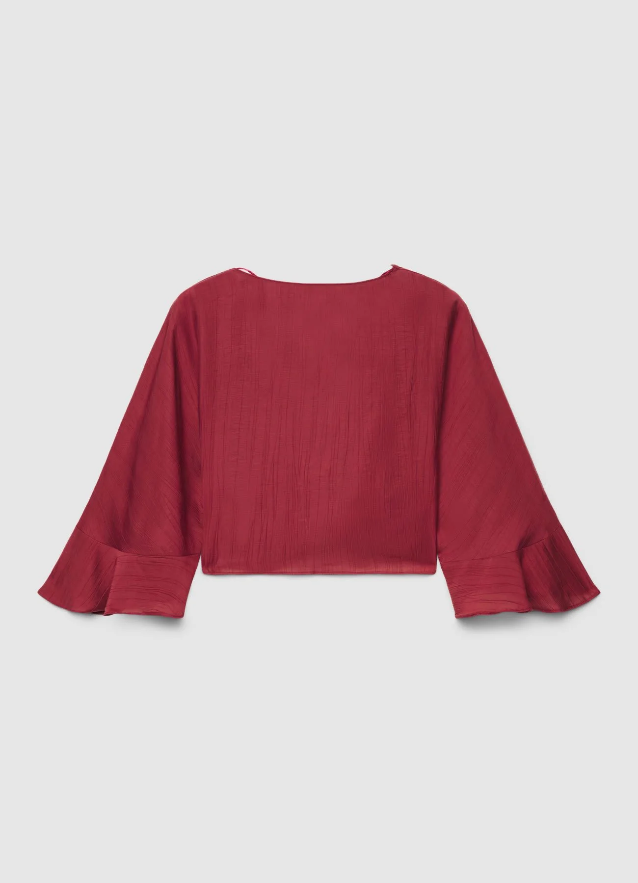 Camicia con nodo con volant - Image 4