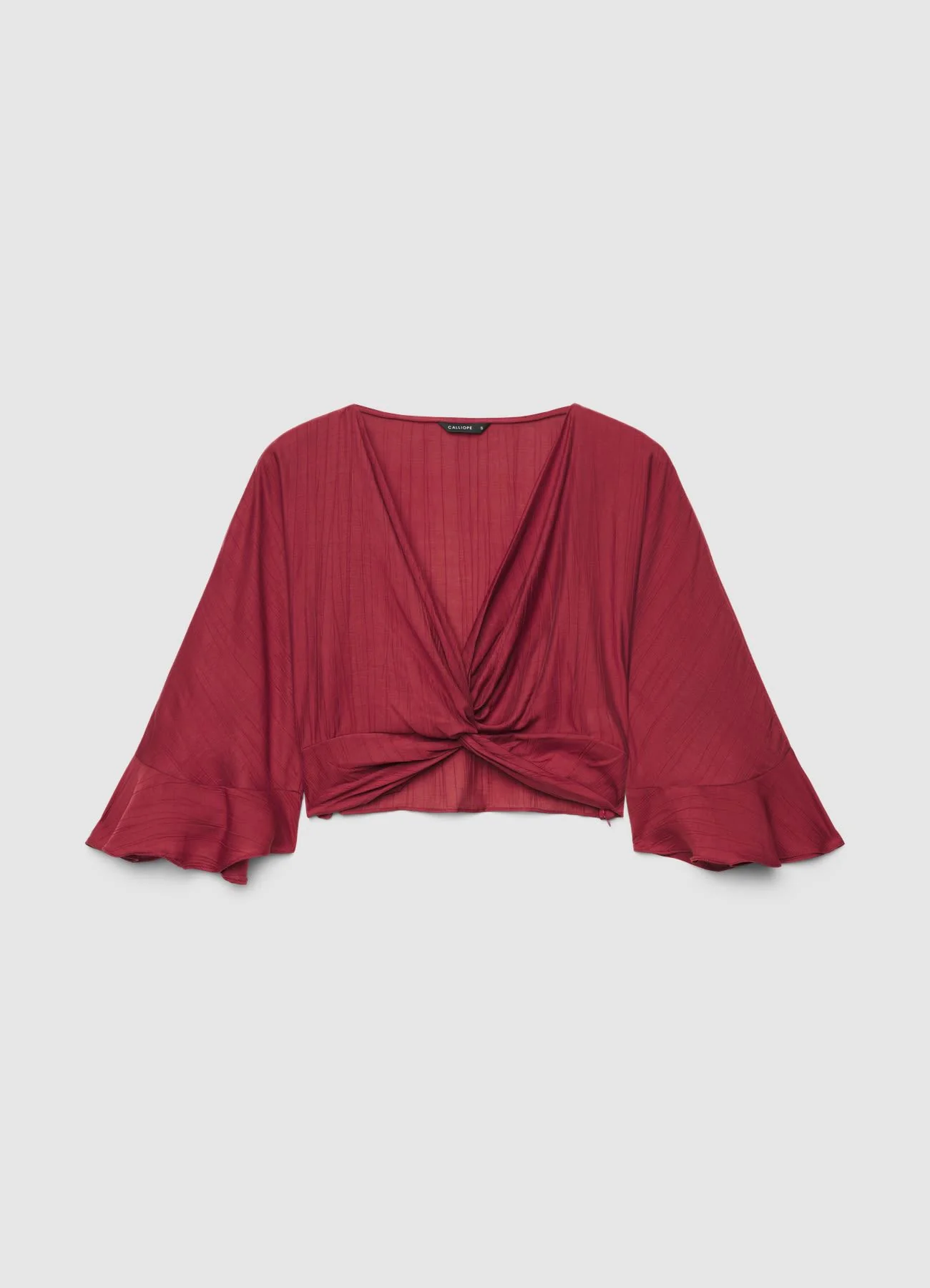 Camicia con nodo con volant - Image 6