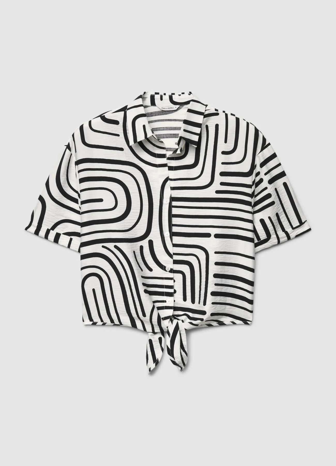 Camicia con nodo e stampa grafica - Image 6