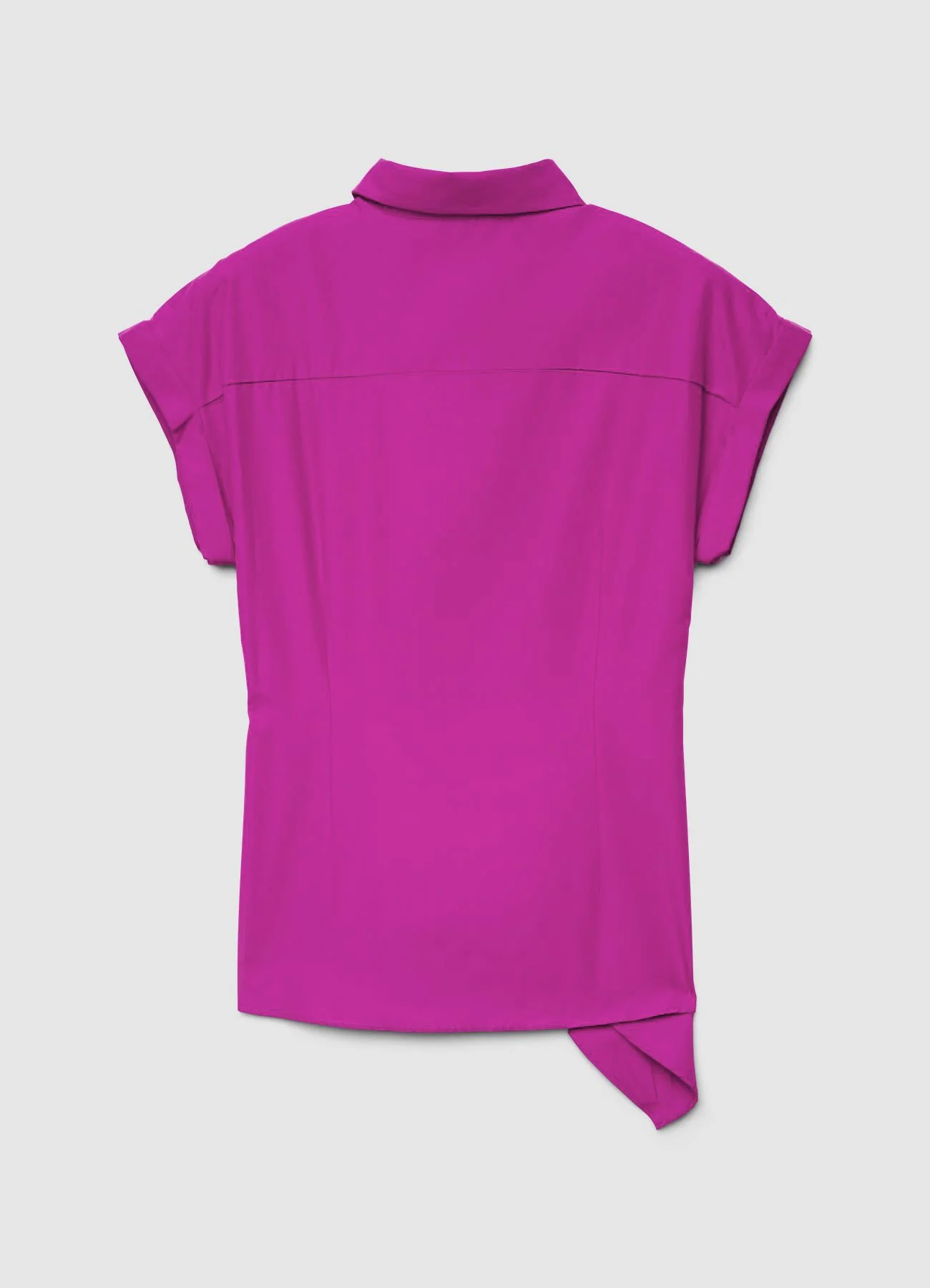 Camicia con nodo sul fianco e mezza abbottonatura - Image 6