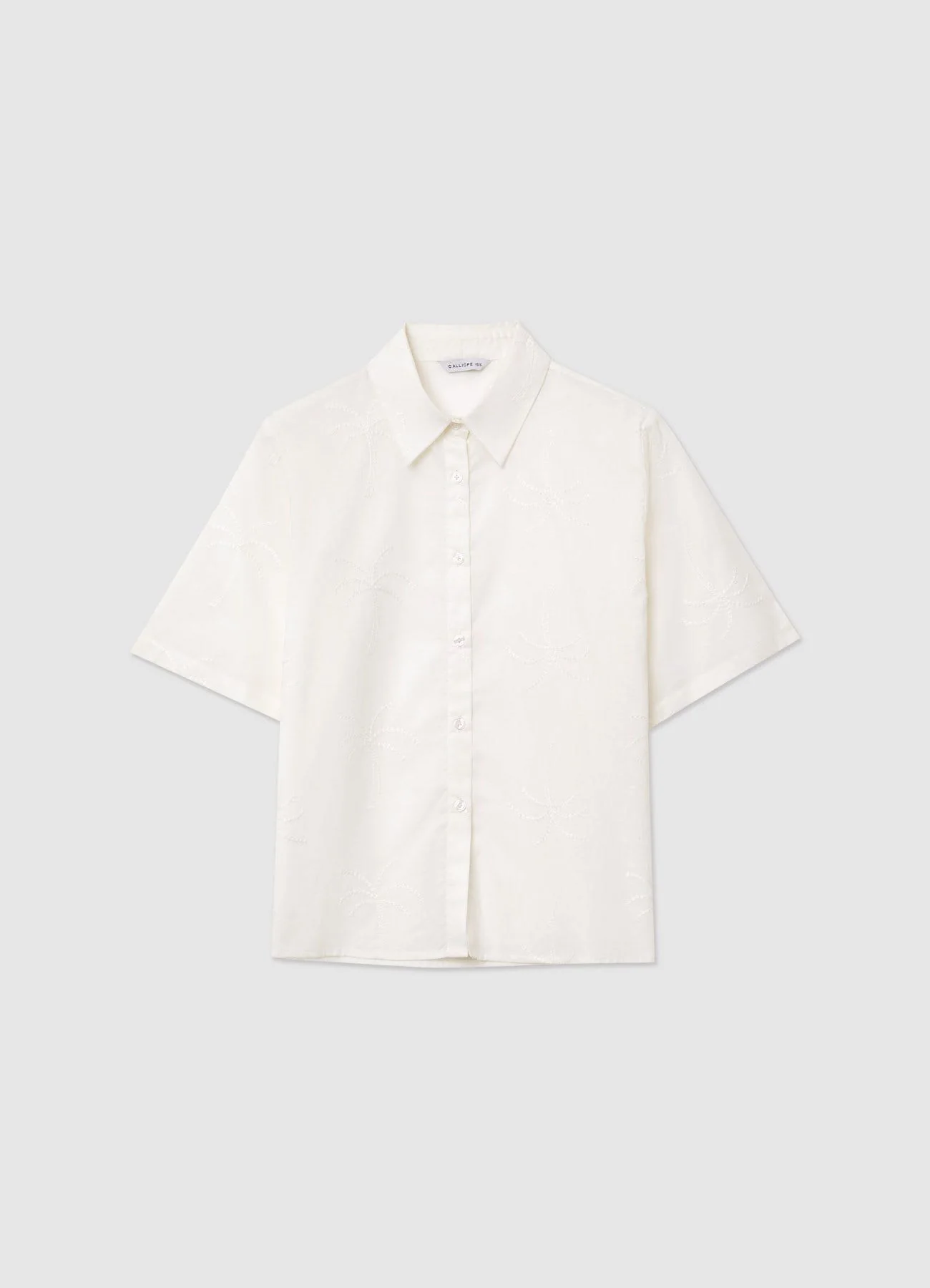 Camicia con ricamo palme - Image 5