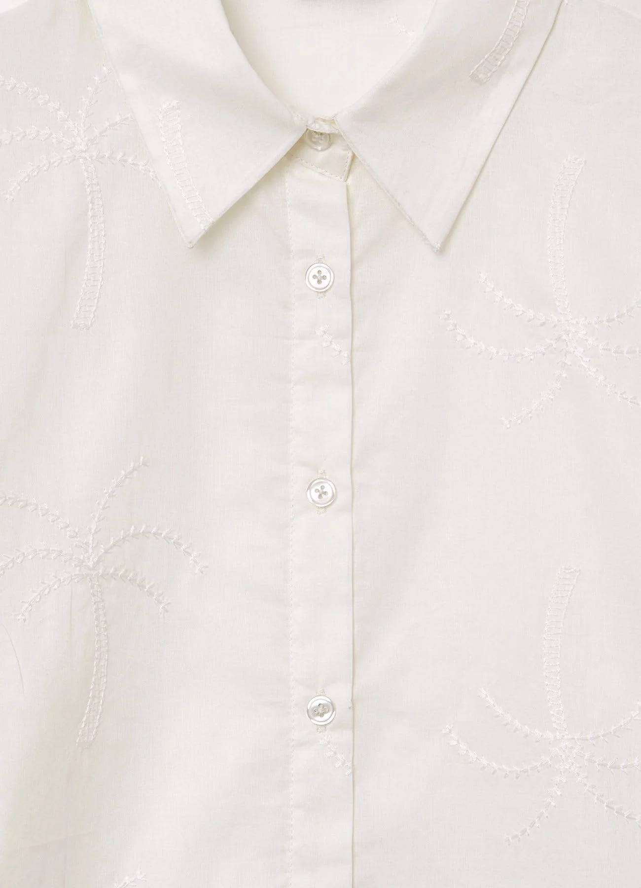 Camicia con ricamo palme - Image 6