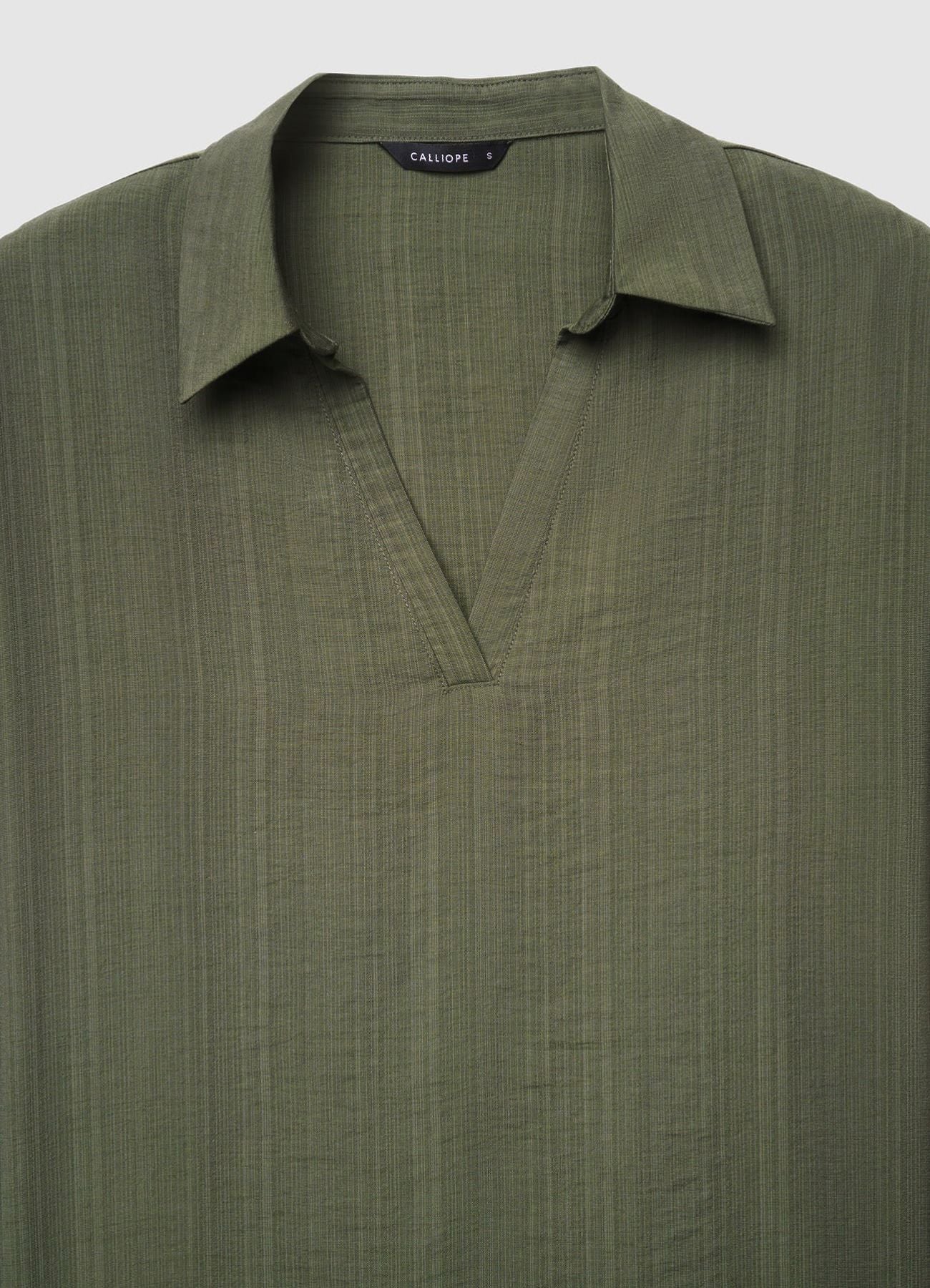 Camicia con scollo a V - Image 4