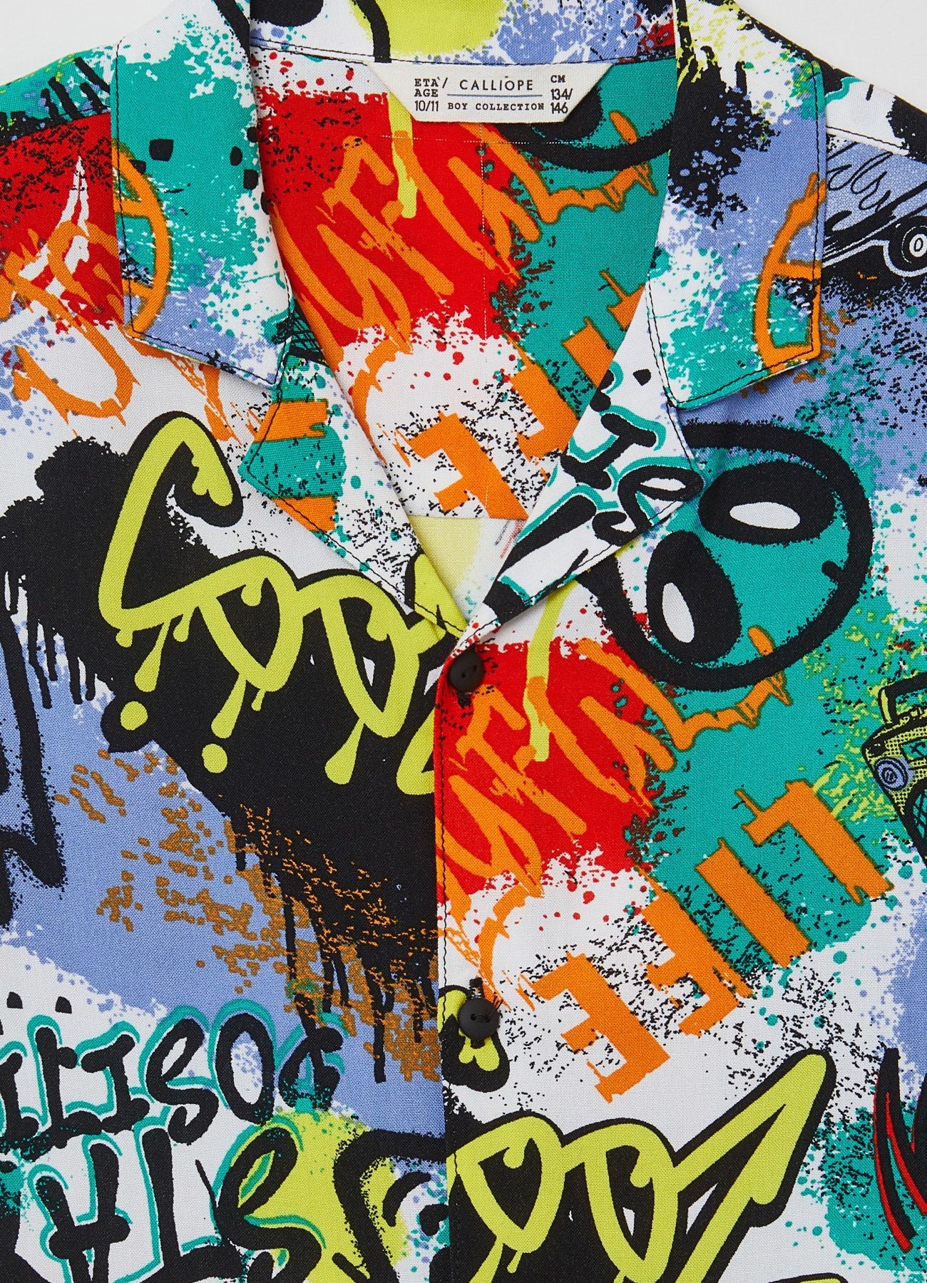 Camicia con stampa graffiti - Image 2