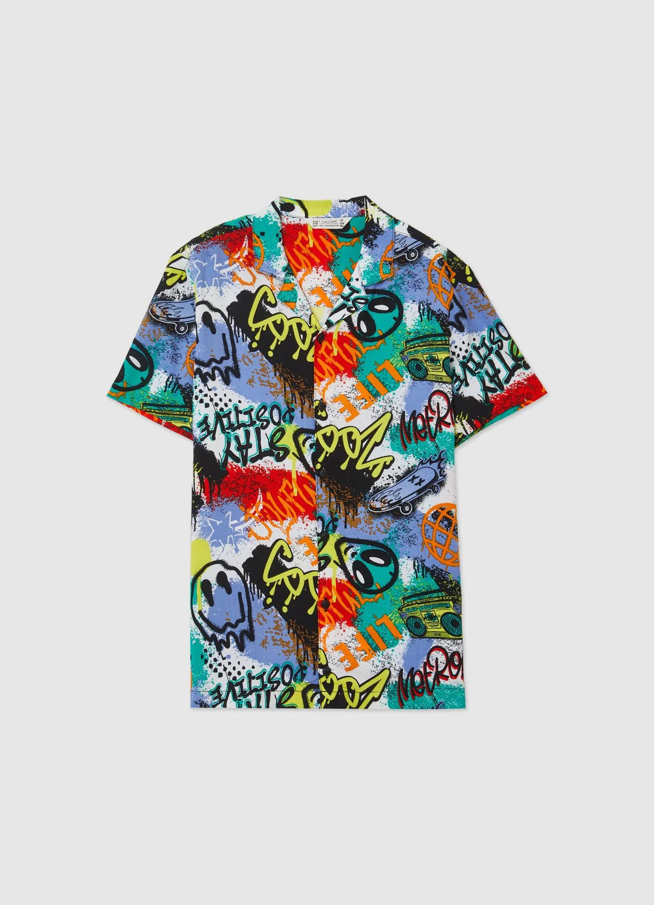 Camicia con stampa graffiti - Image 3