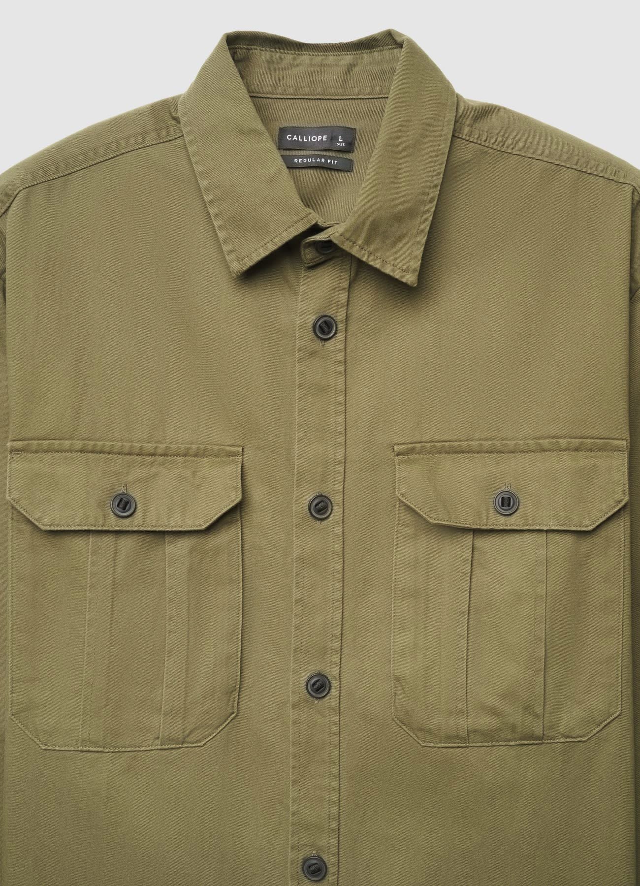 Camicia con tasche in cotone - Image 4
