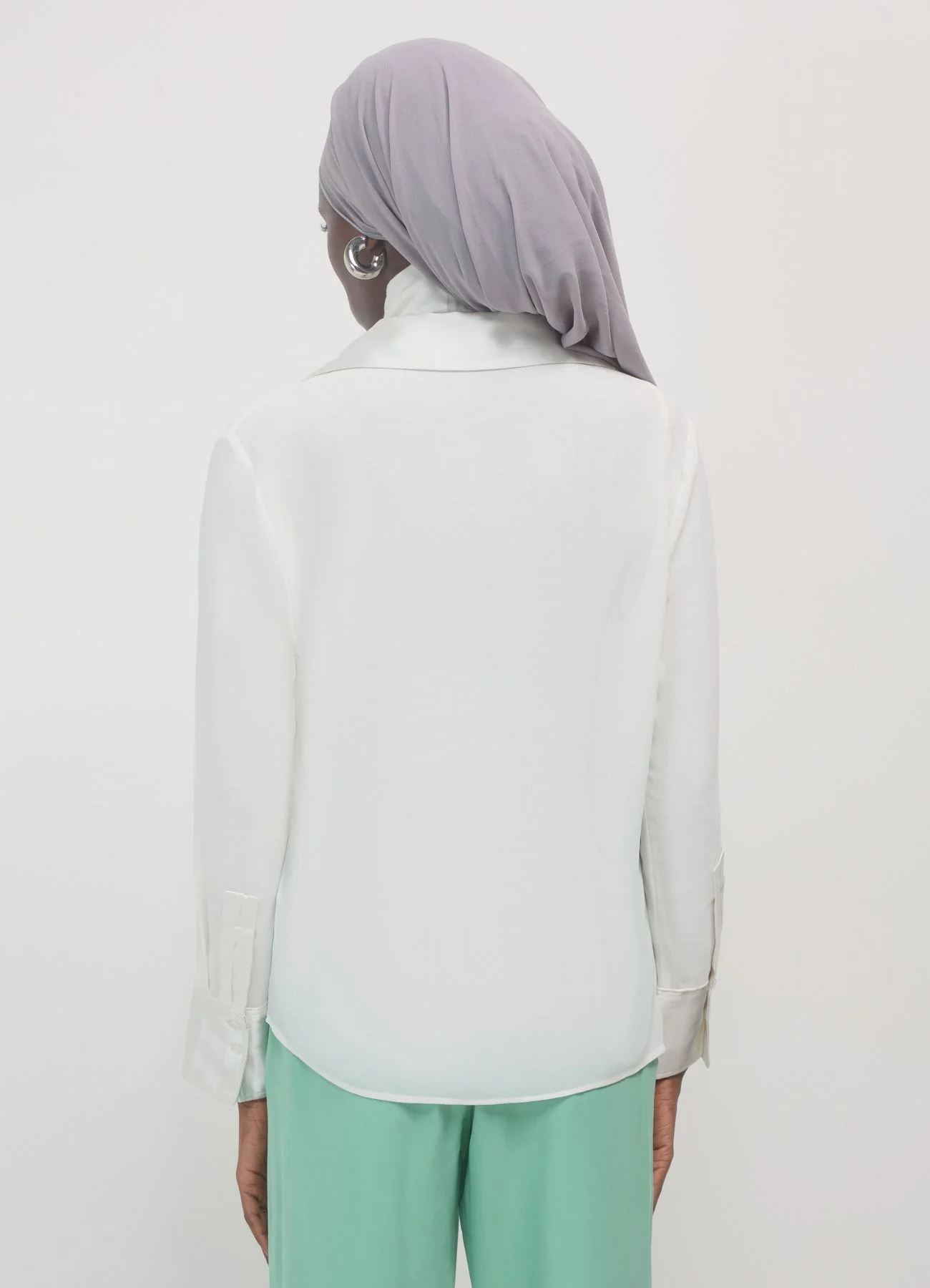 Camicia con trasparenze