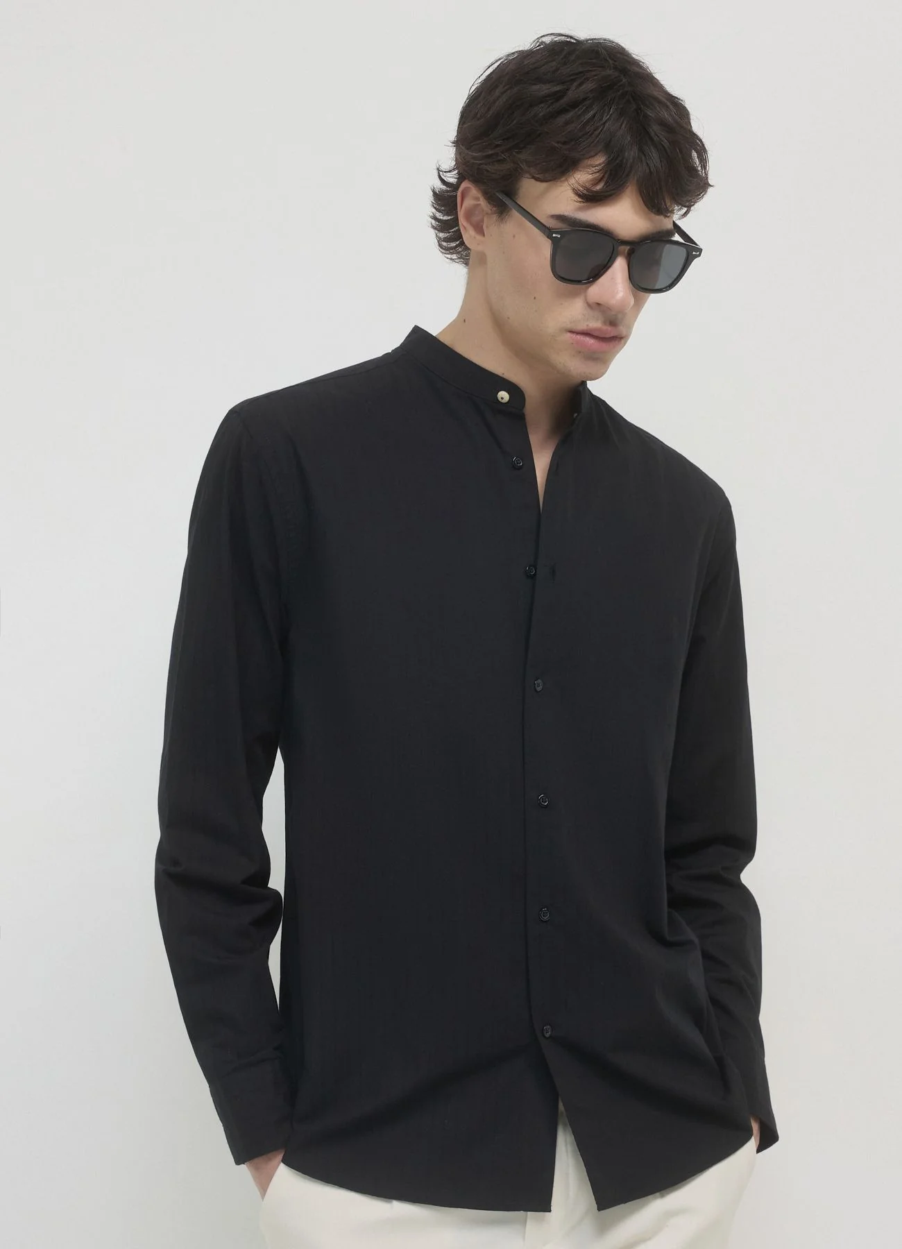 Camicia coreana a coste