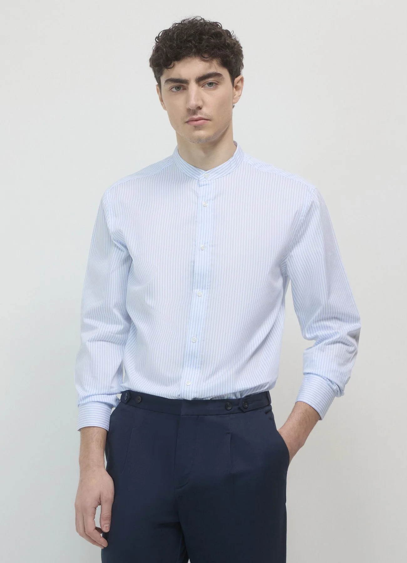 Camicia coreana a righe - Image 4