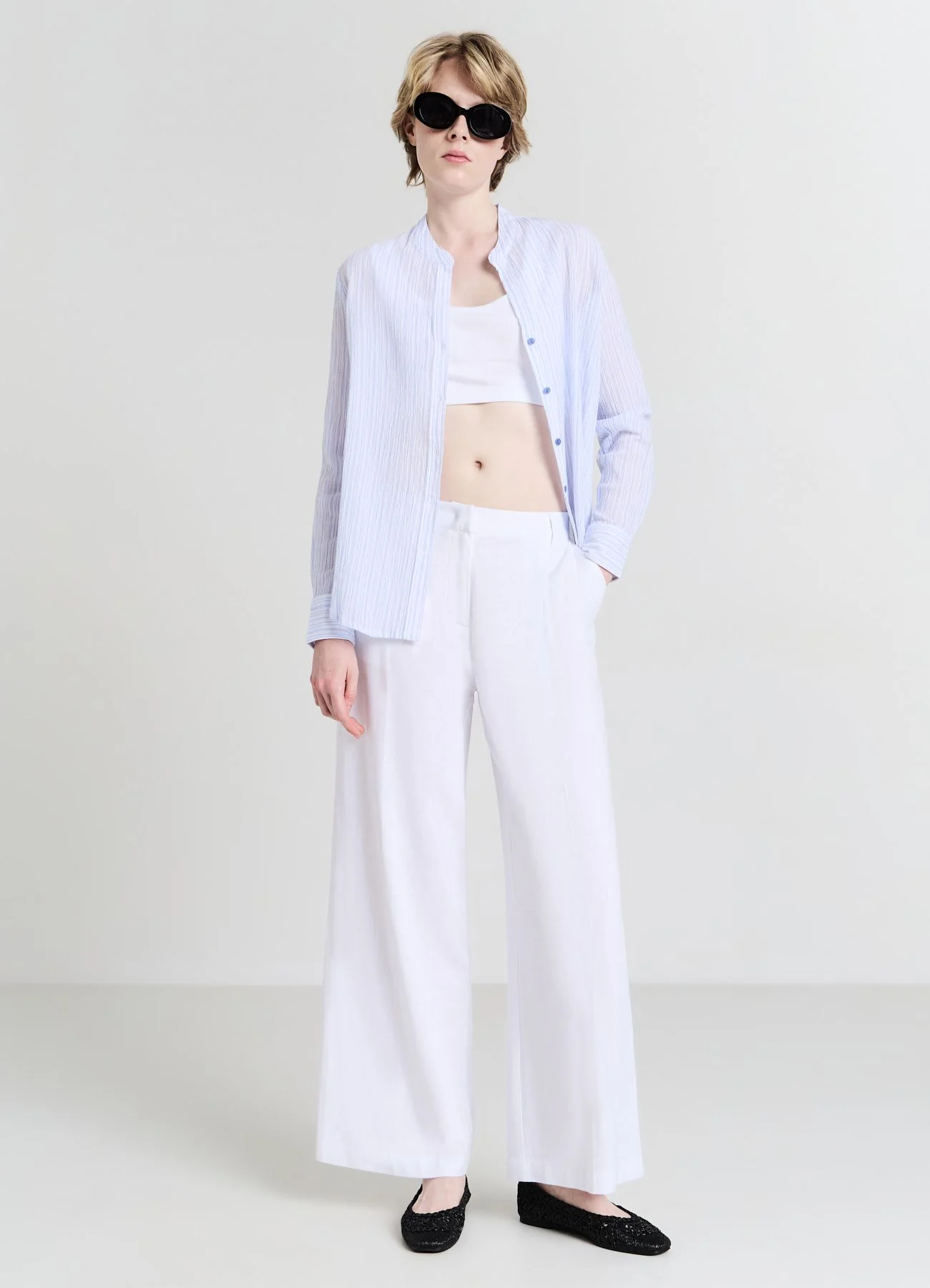 Camicia coreana a righe - Image 3