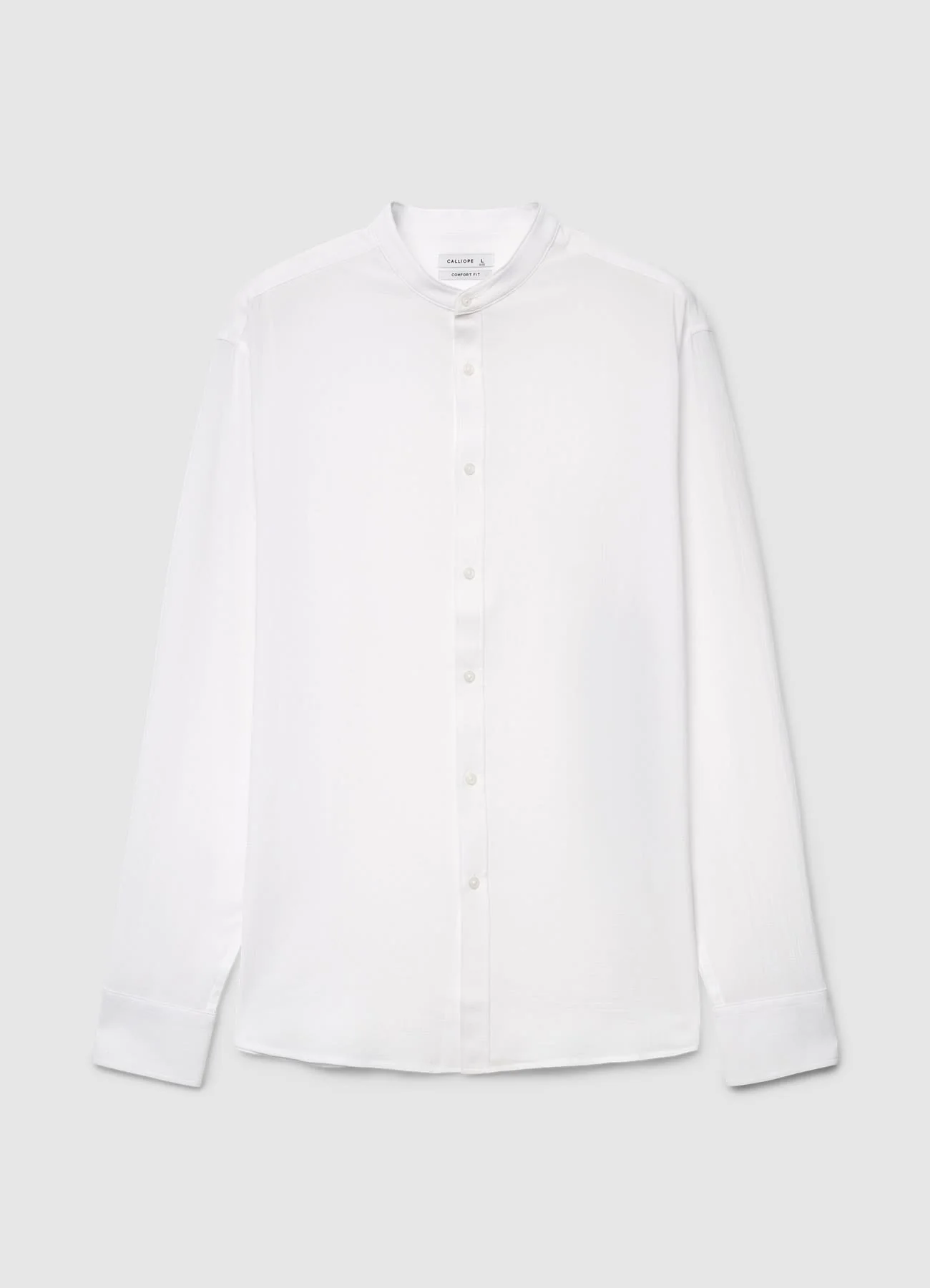 Camicia coreana a tinta unita - Image 6