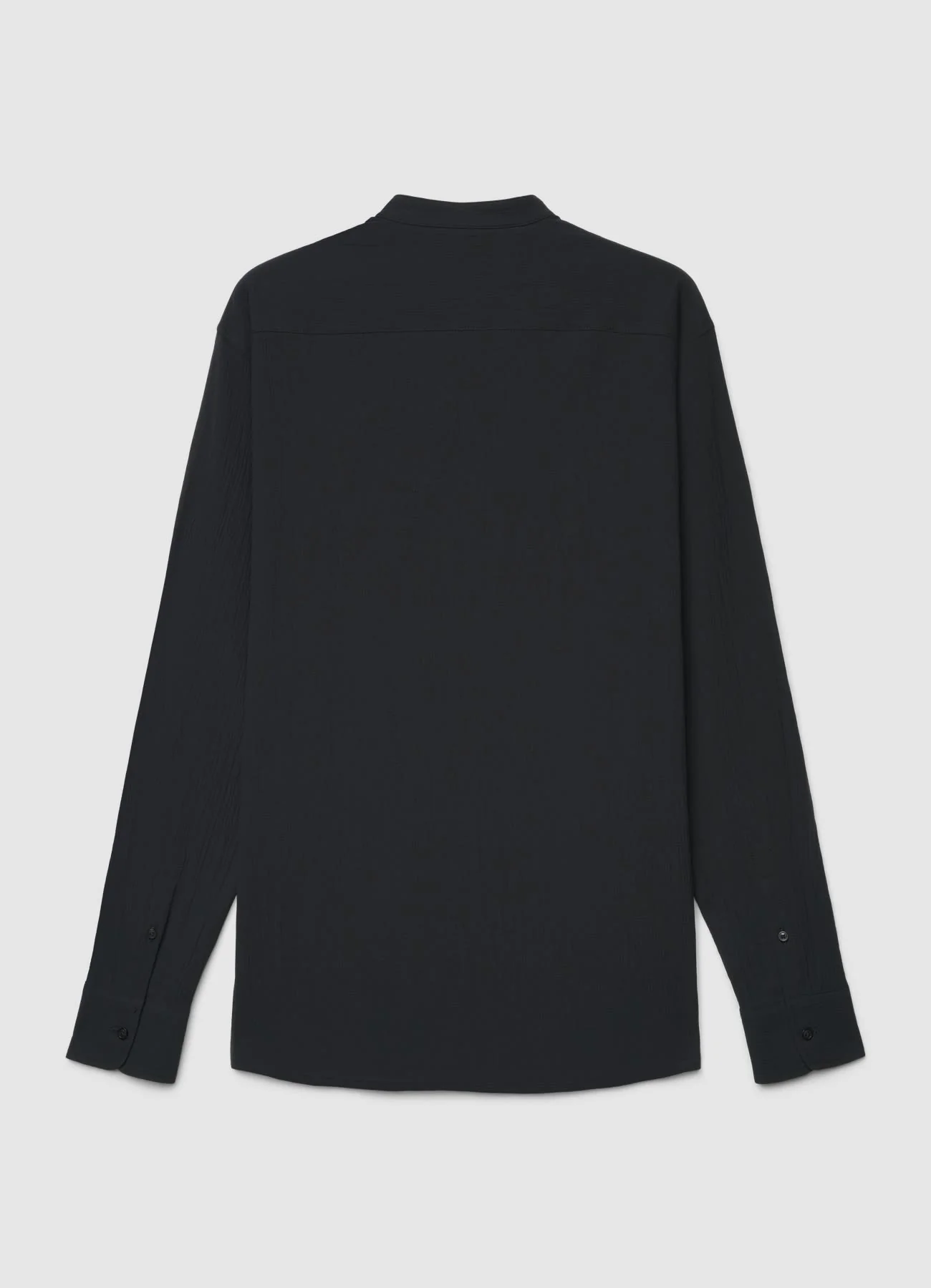 Camicia coreana a tinta unita - Image 4