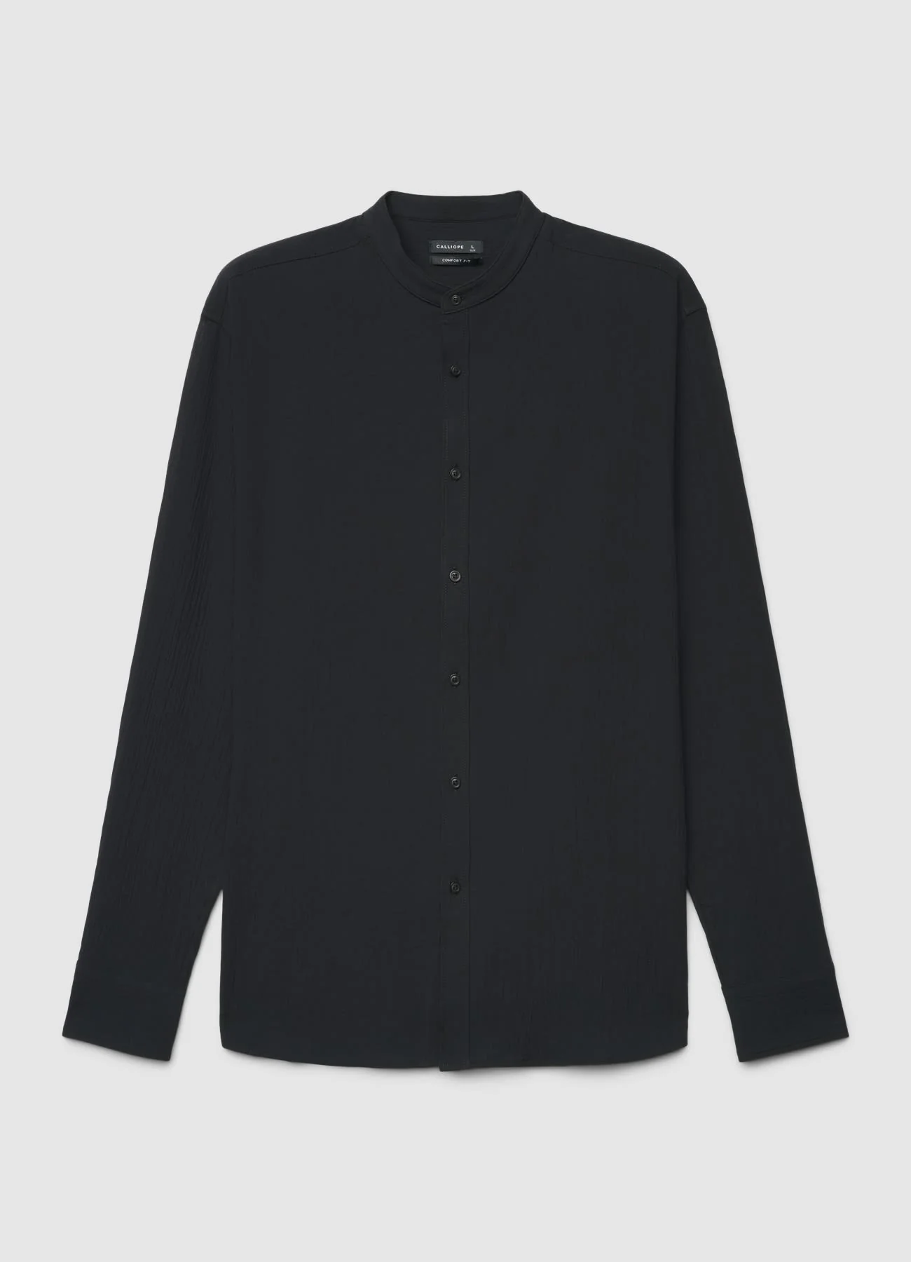 Camicia coreana a tinta unita - Image 5