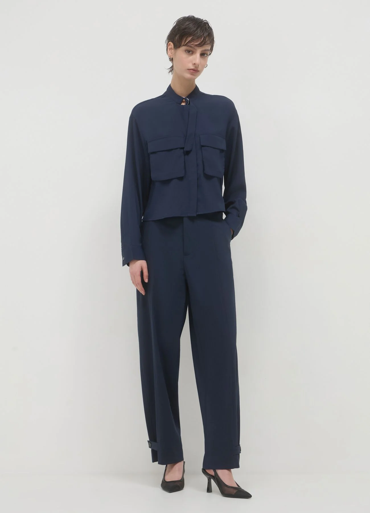 Camicia coreana con tasconi - Image 2