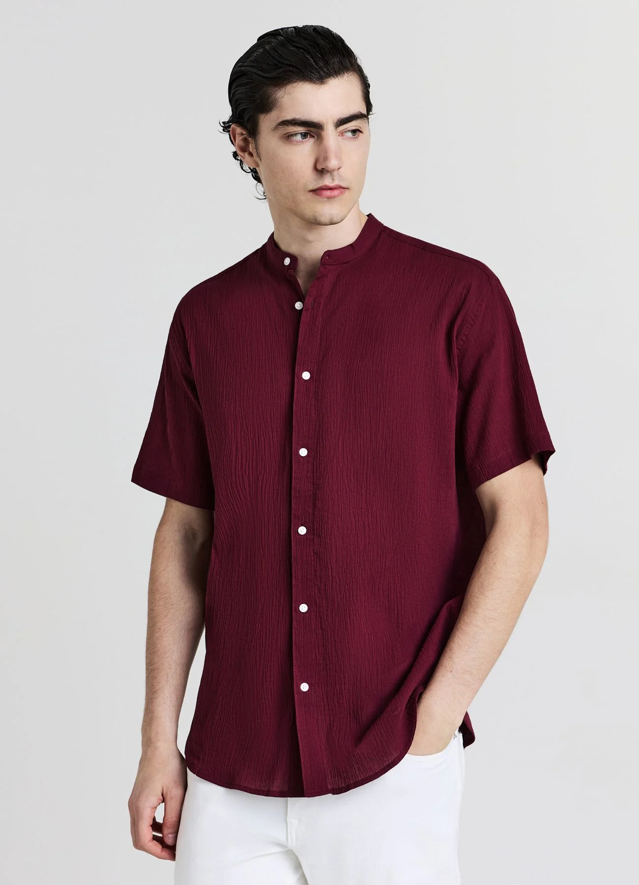 Camicia coreana cotone crinkle - Image 7