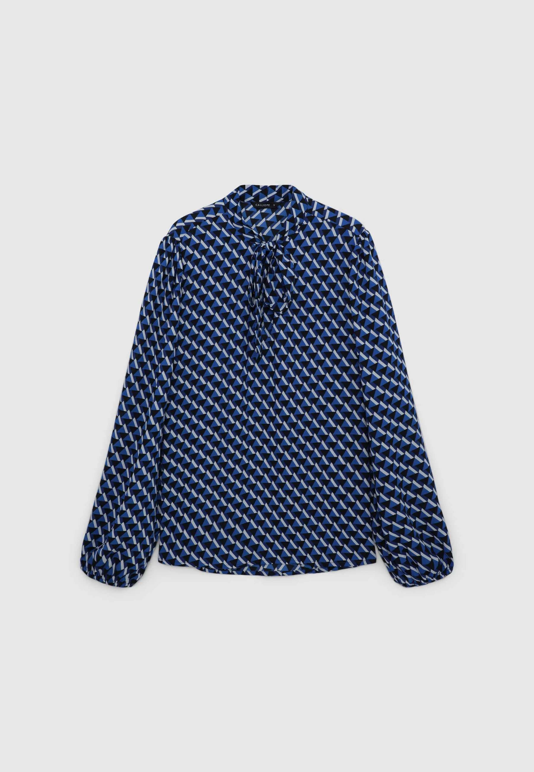 Camicia coreana fantasia con cravattino - Image 5
