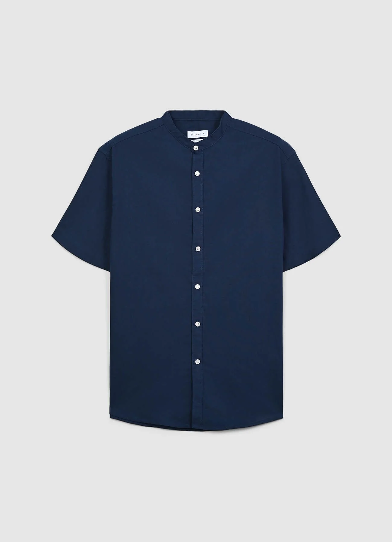 Camicia coreana misto lino - Image 5