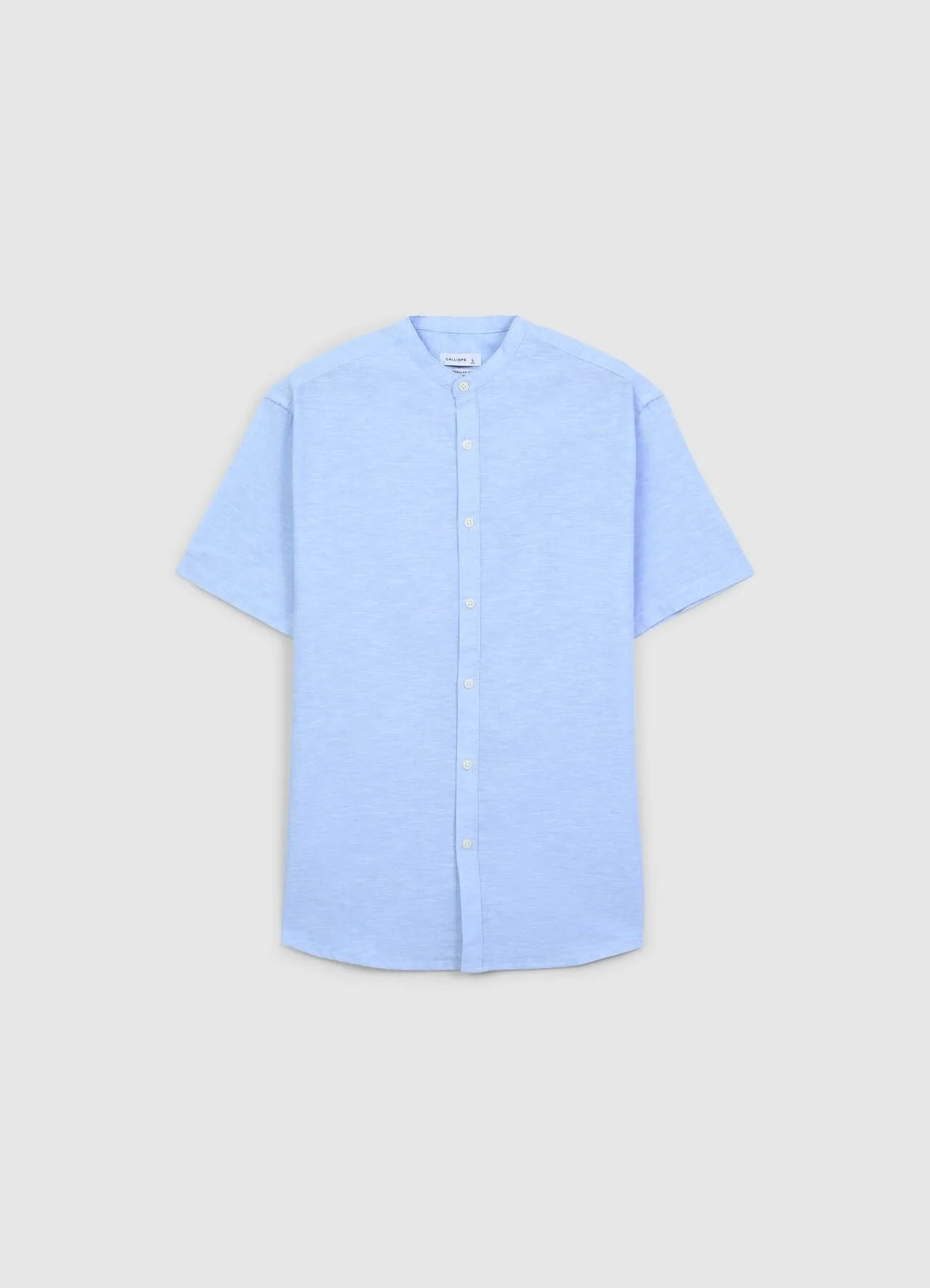 Camicia coreana misto lino - Image 4