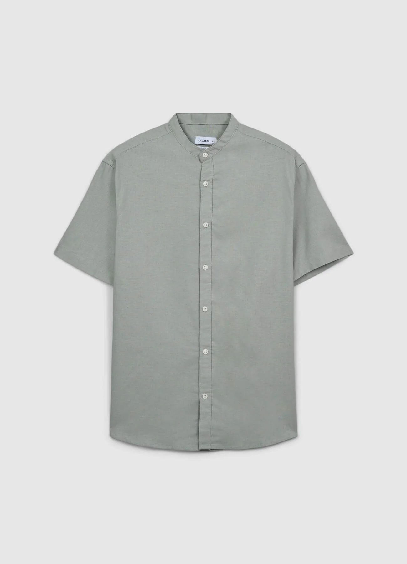 Camicia coreana misto lino - Image 4
