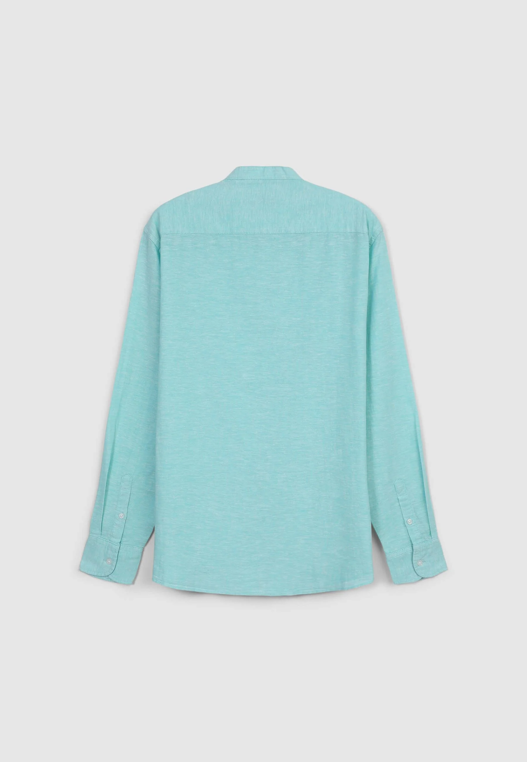 Camicia coreana misto lino - Image 6