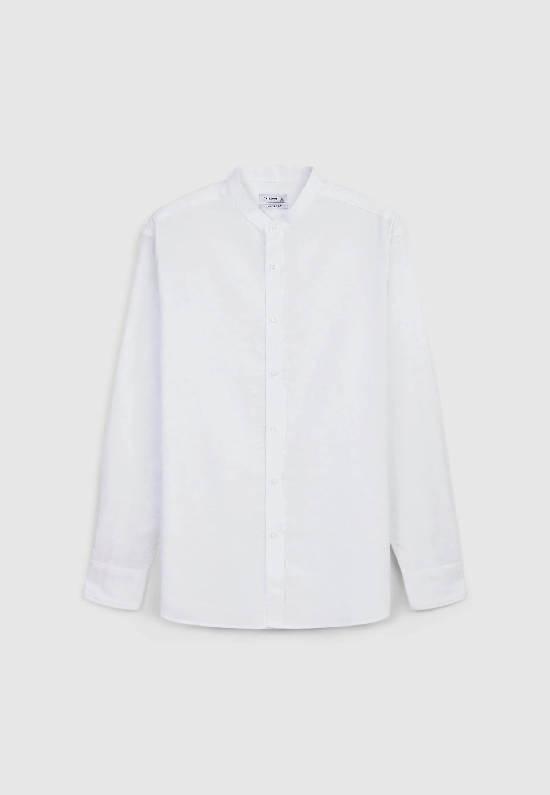 Camicia coreana misto lino - Image 5