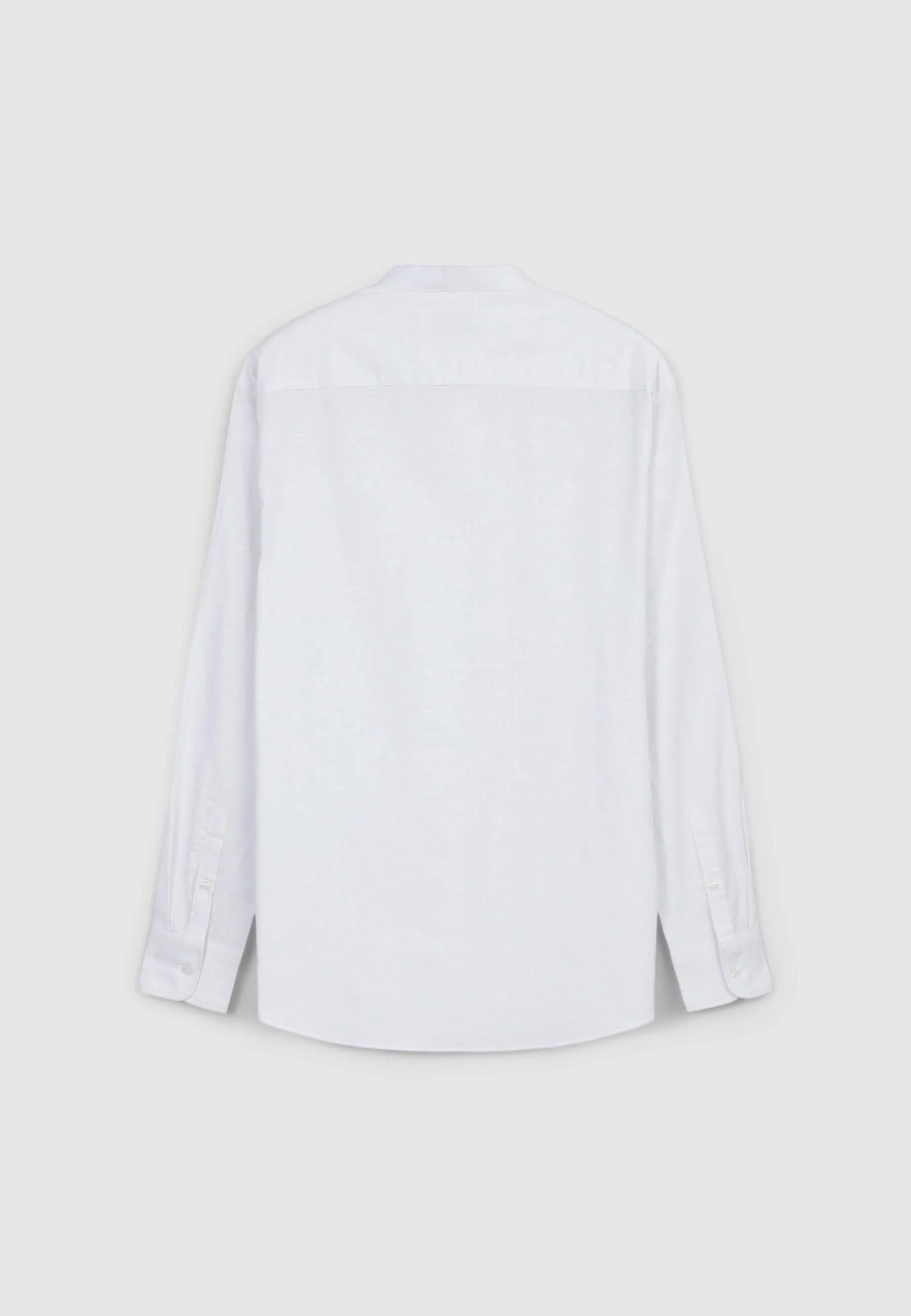 Camicia coreana misto lino - Image 6
