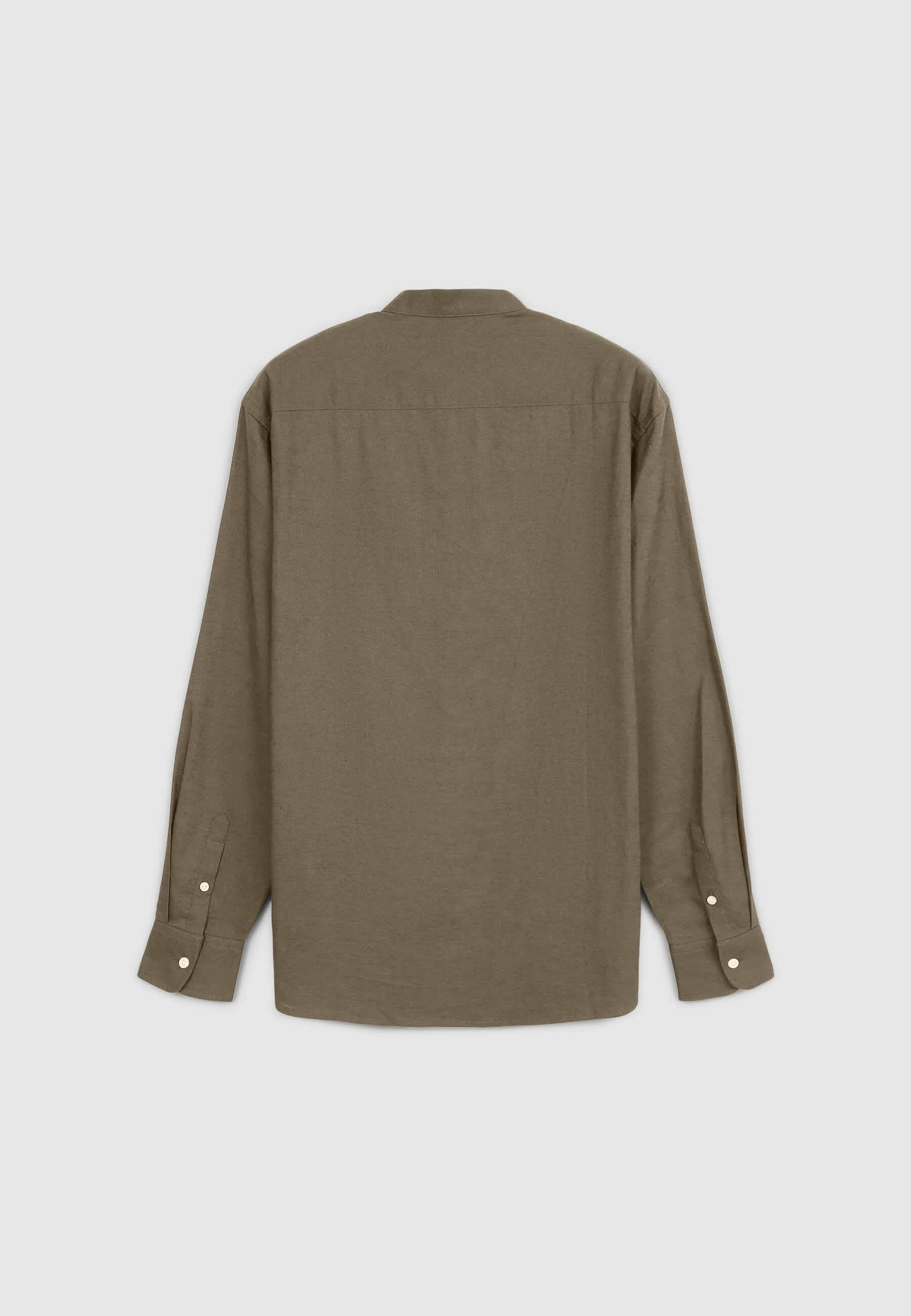 Camicia coreana misto lino - Image 6