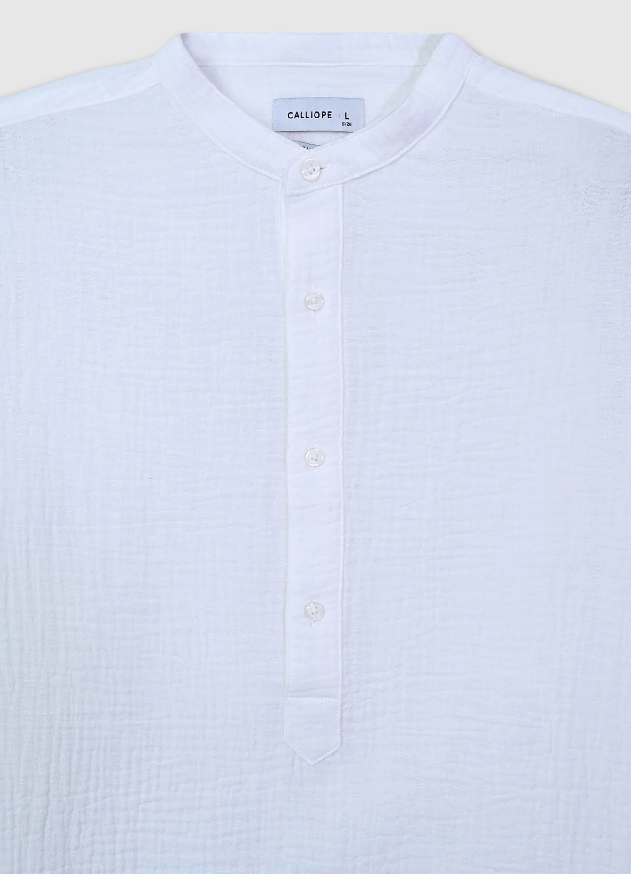 Camicia coreana tessuto goffrato - Image 4