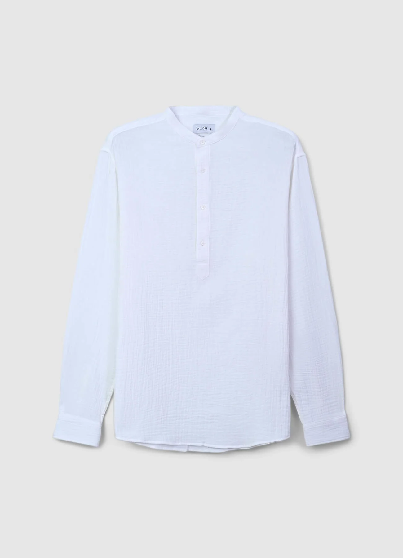 Camicia coreana tessuto goffrato - Image 5
