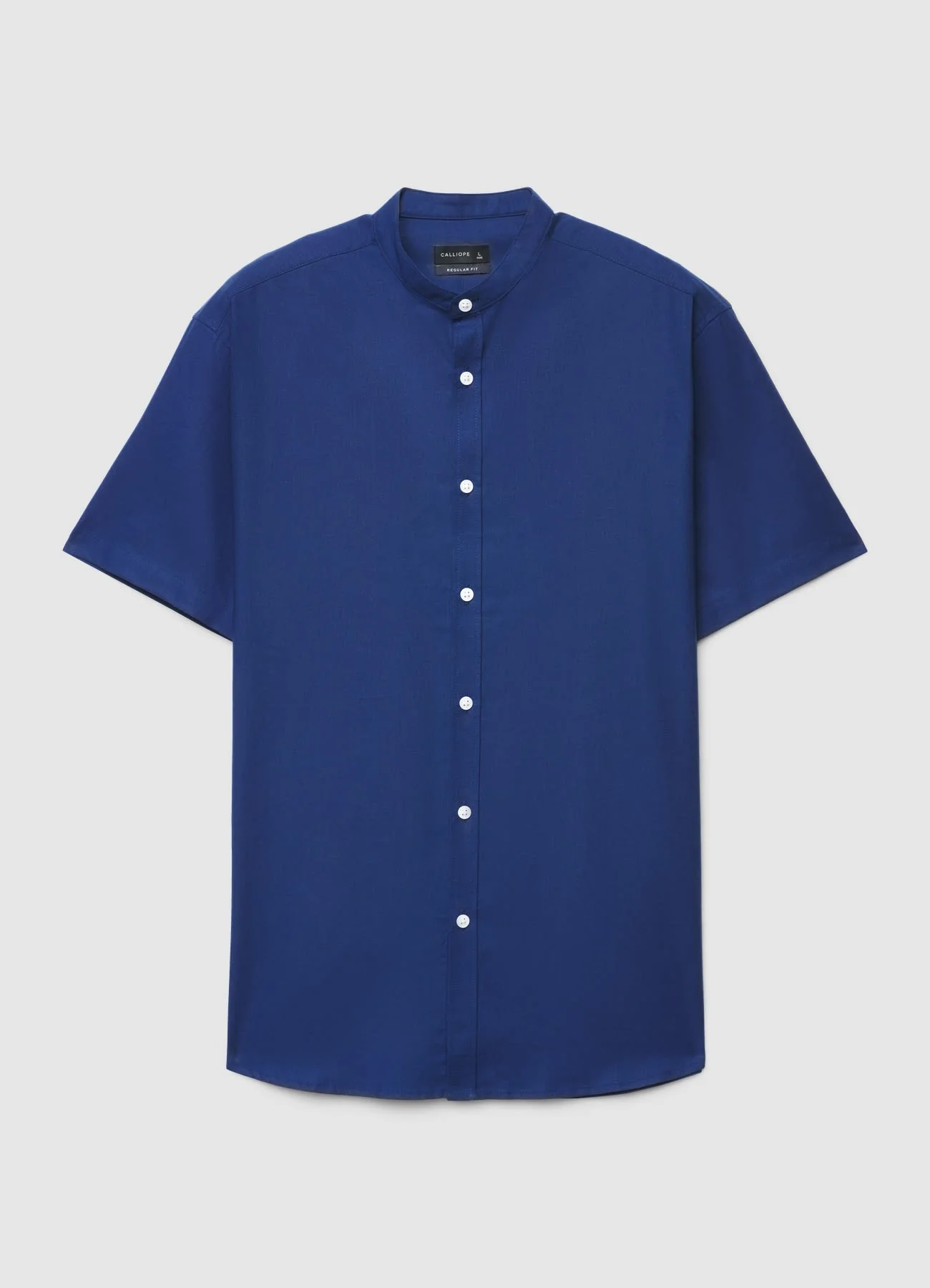 Camicia coreana tinta unita - Image 4