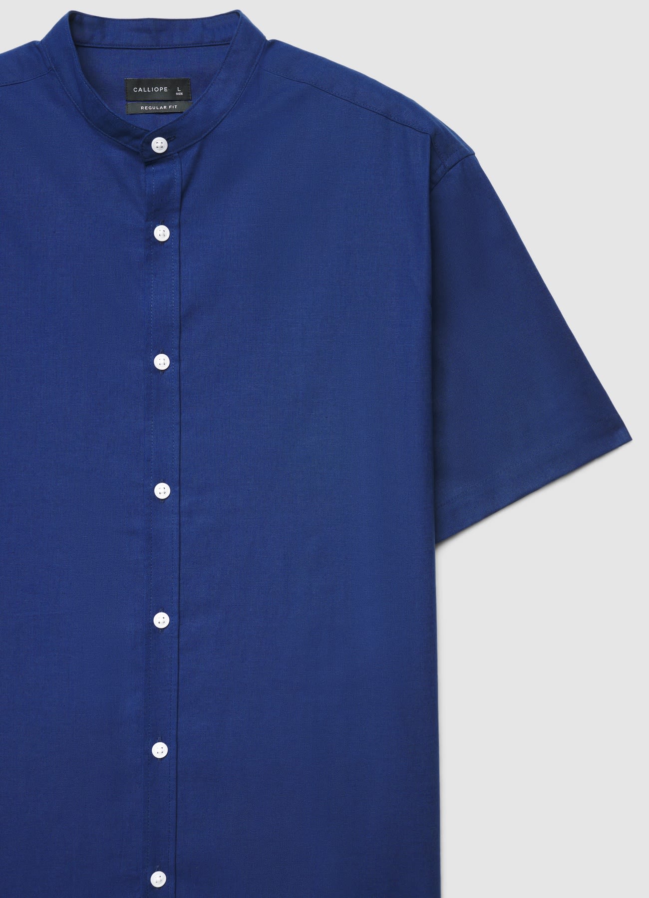 Camicia coreana tinta unita - Image 6