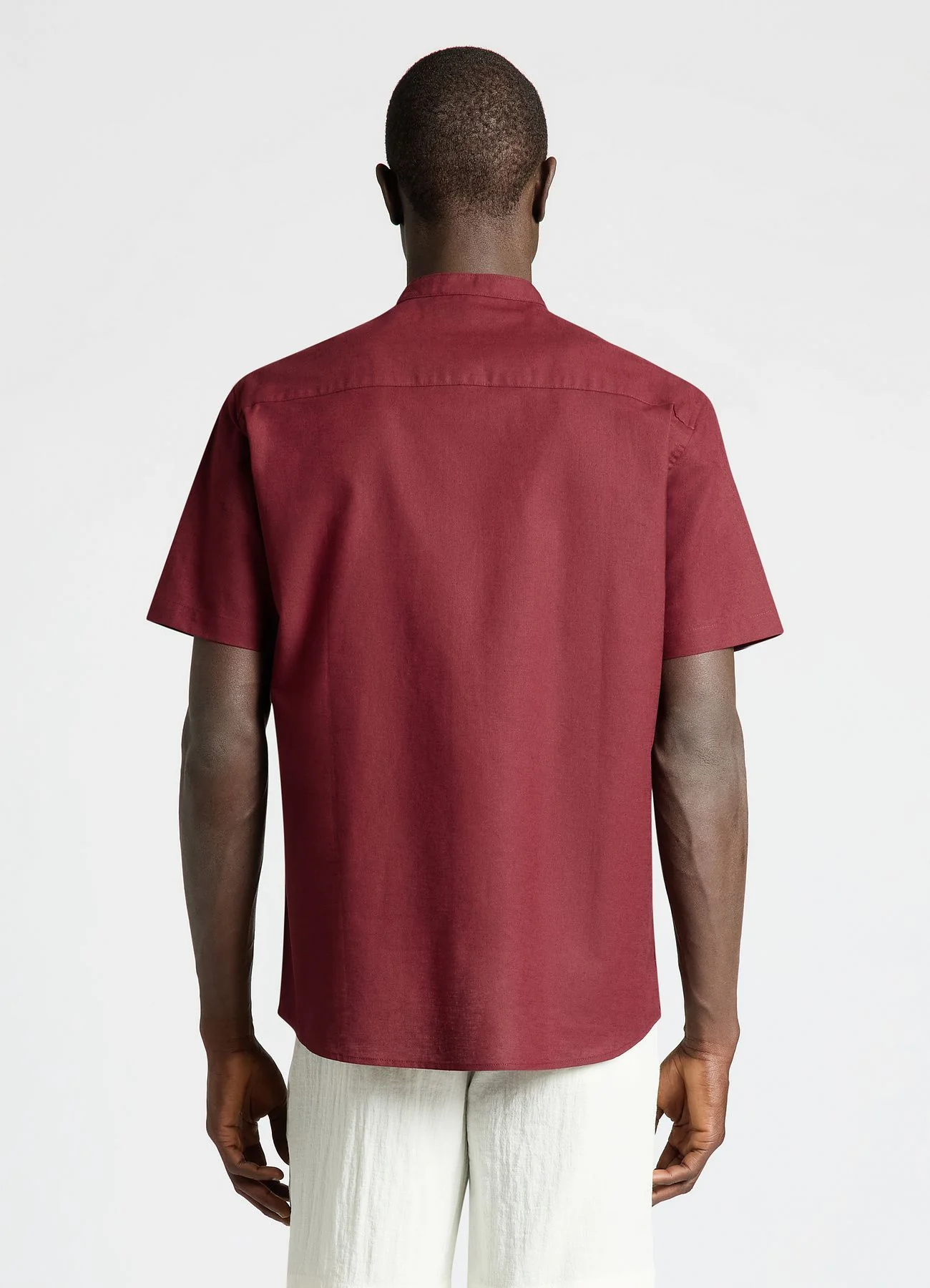 Camicia coreana tinta unita - Image 3
