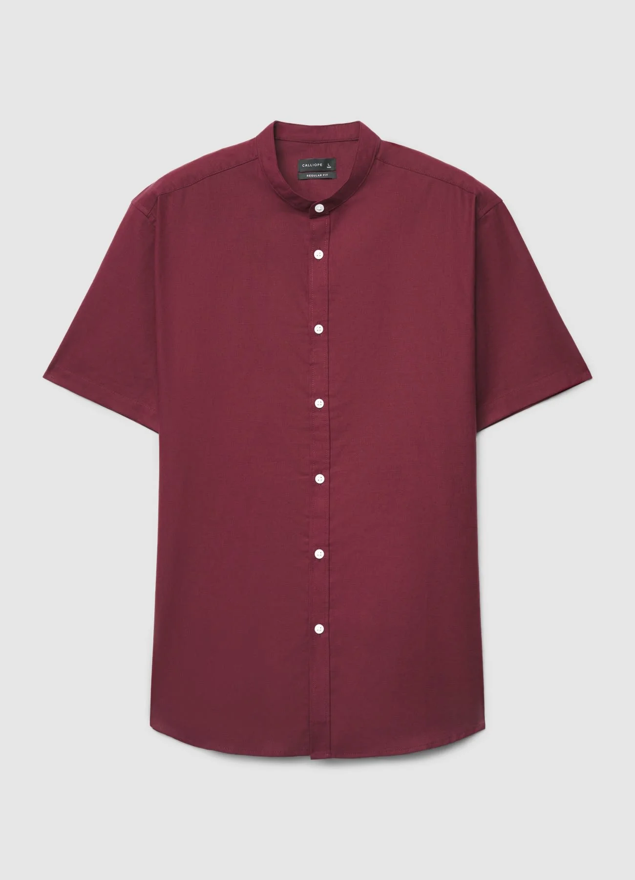 Camicia coreana tinta unita - Image 4
