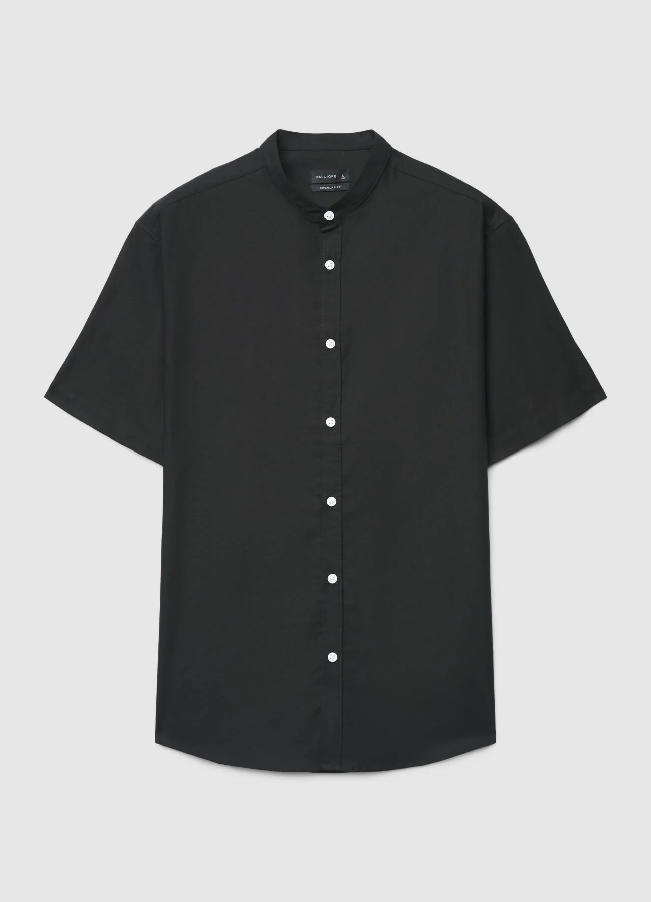 Camicia coreana tinta unita - Image 4