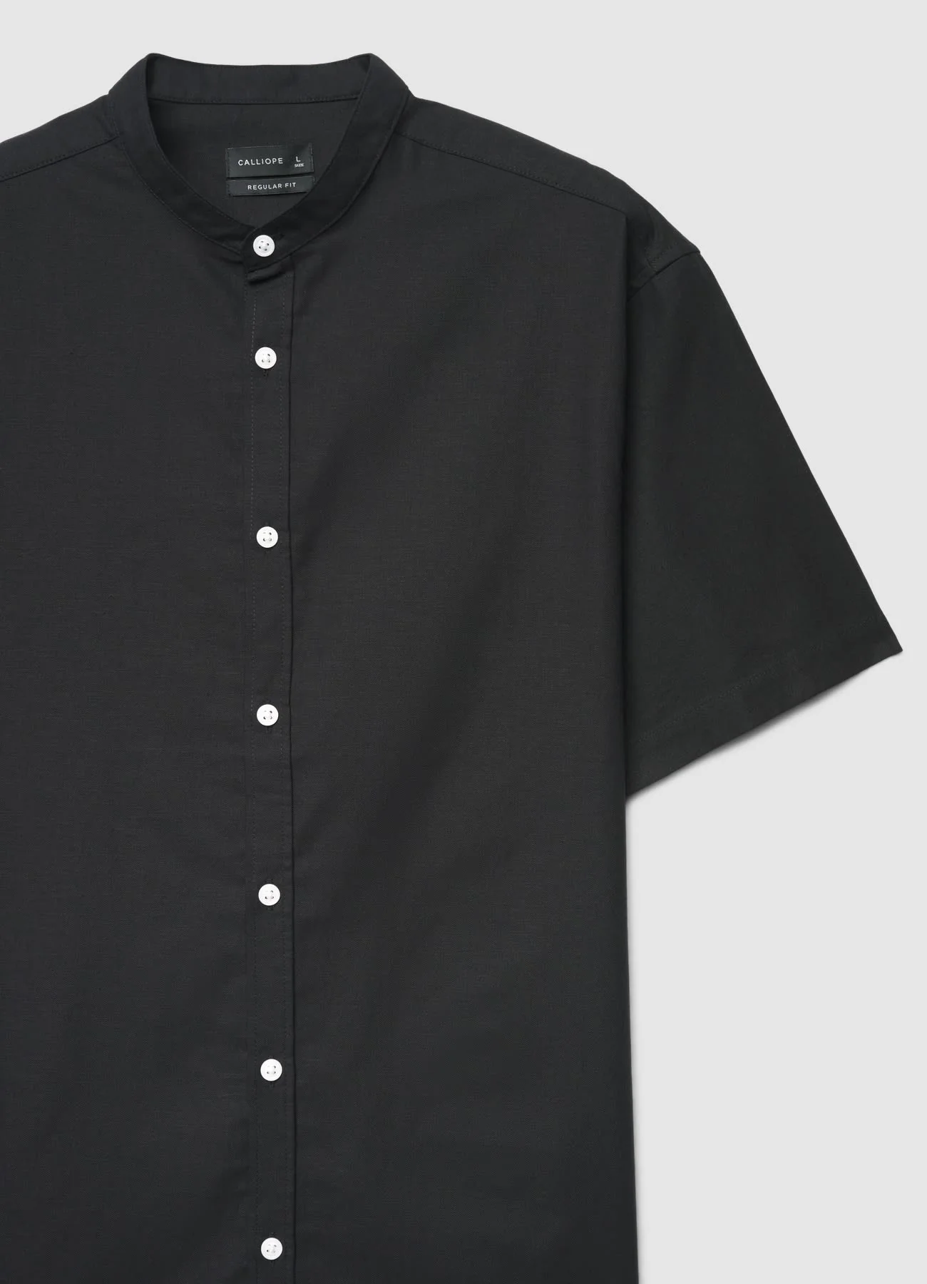 Camicia coreana tinta unita - Image 6